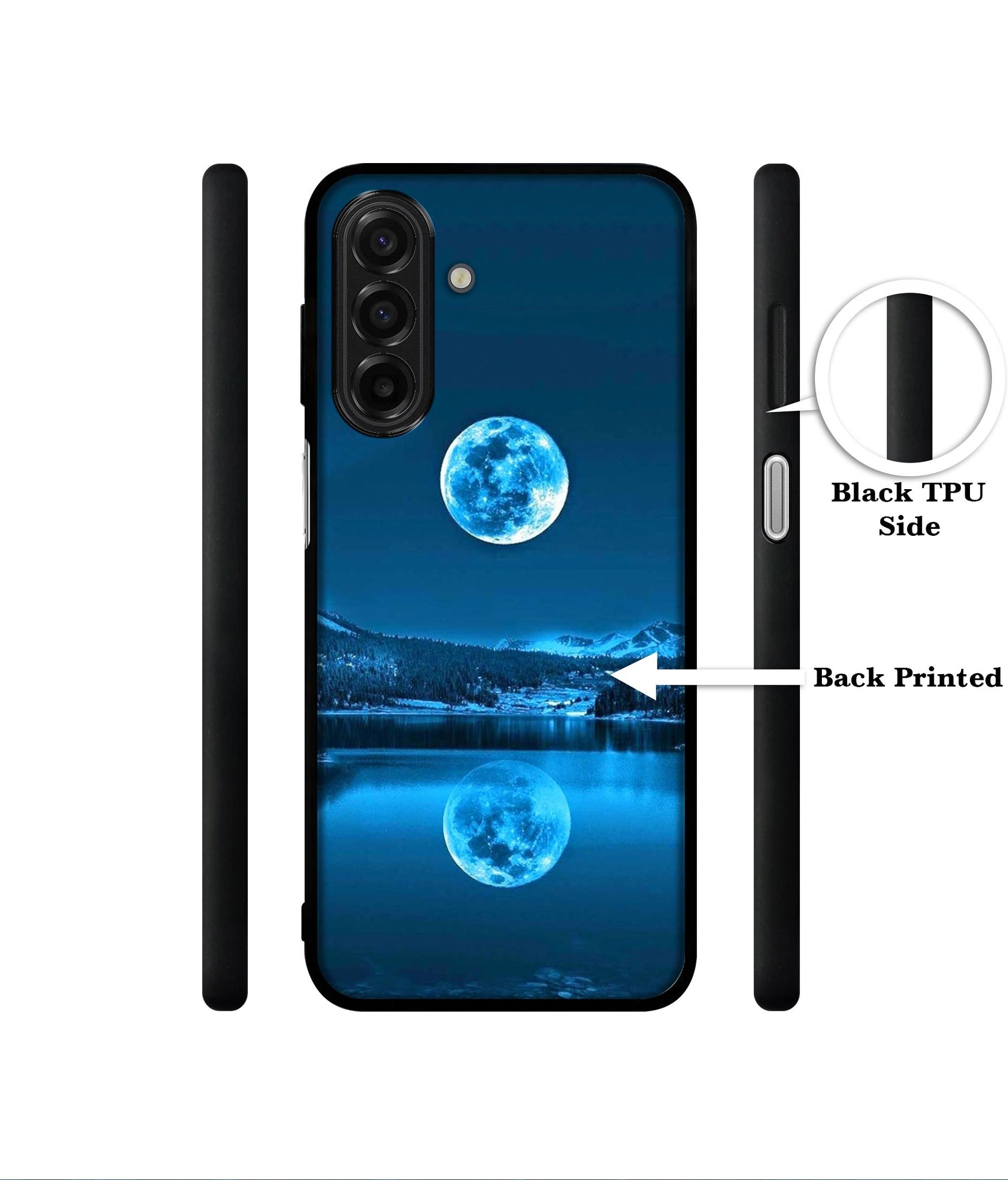 Awesome Moon Designer 2D Printed Back Case Cover for Samsung Galaxy A17 5G / F17 5G / M17 5G