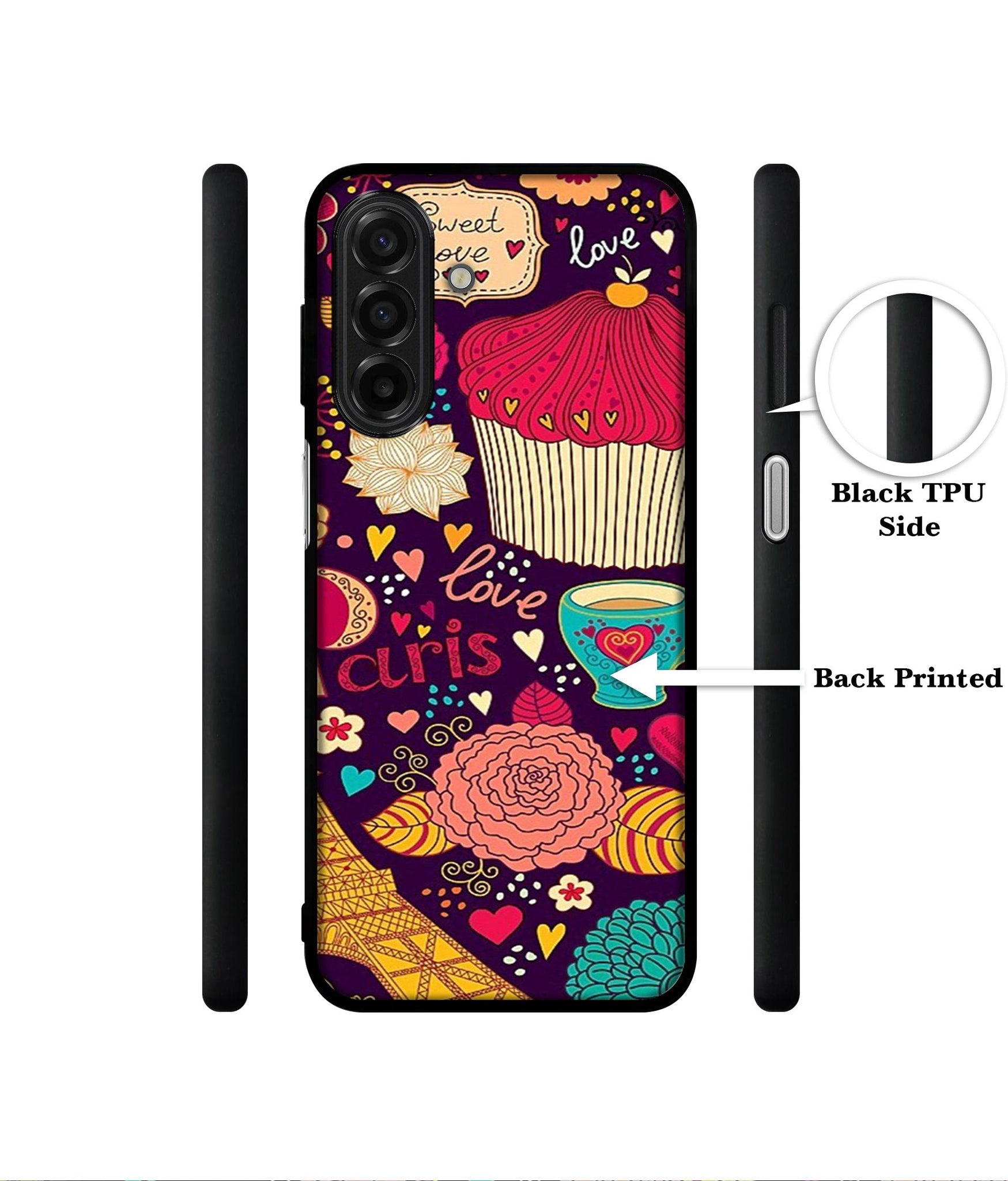 Paris Flower Love Designer 2D Printed Back Case Cover for Samsung Galaxy A17 5G / F17 5G / M17 5G