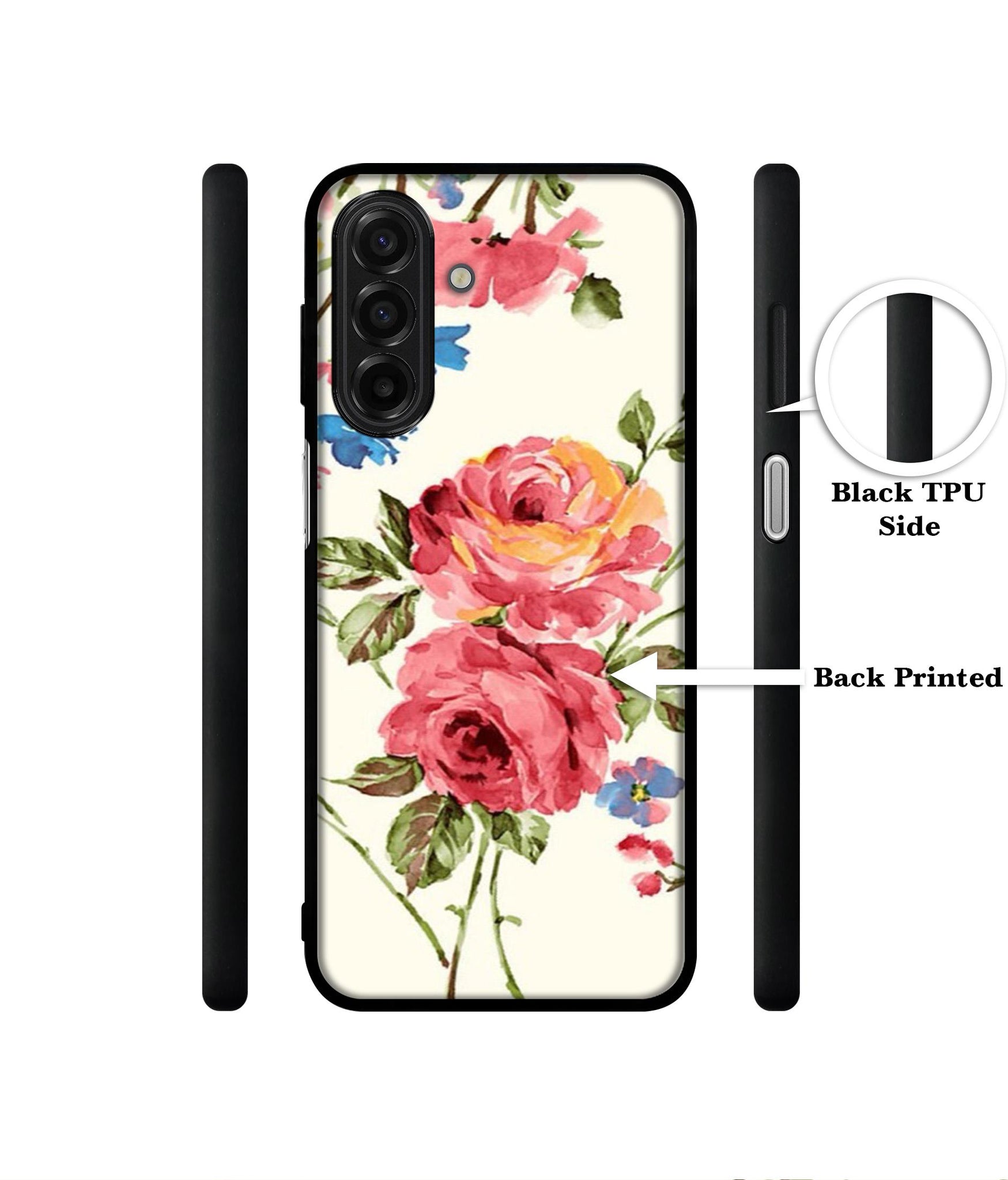 Vintage Painting Flower Designer 2D Printed Back Case Cover for Samsung Galaxy A17 5G / F17 5G / M17 5G