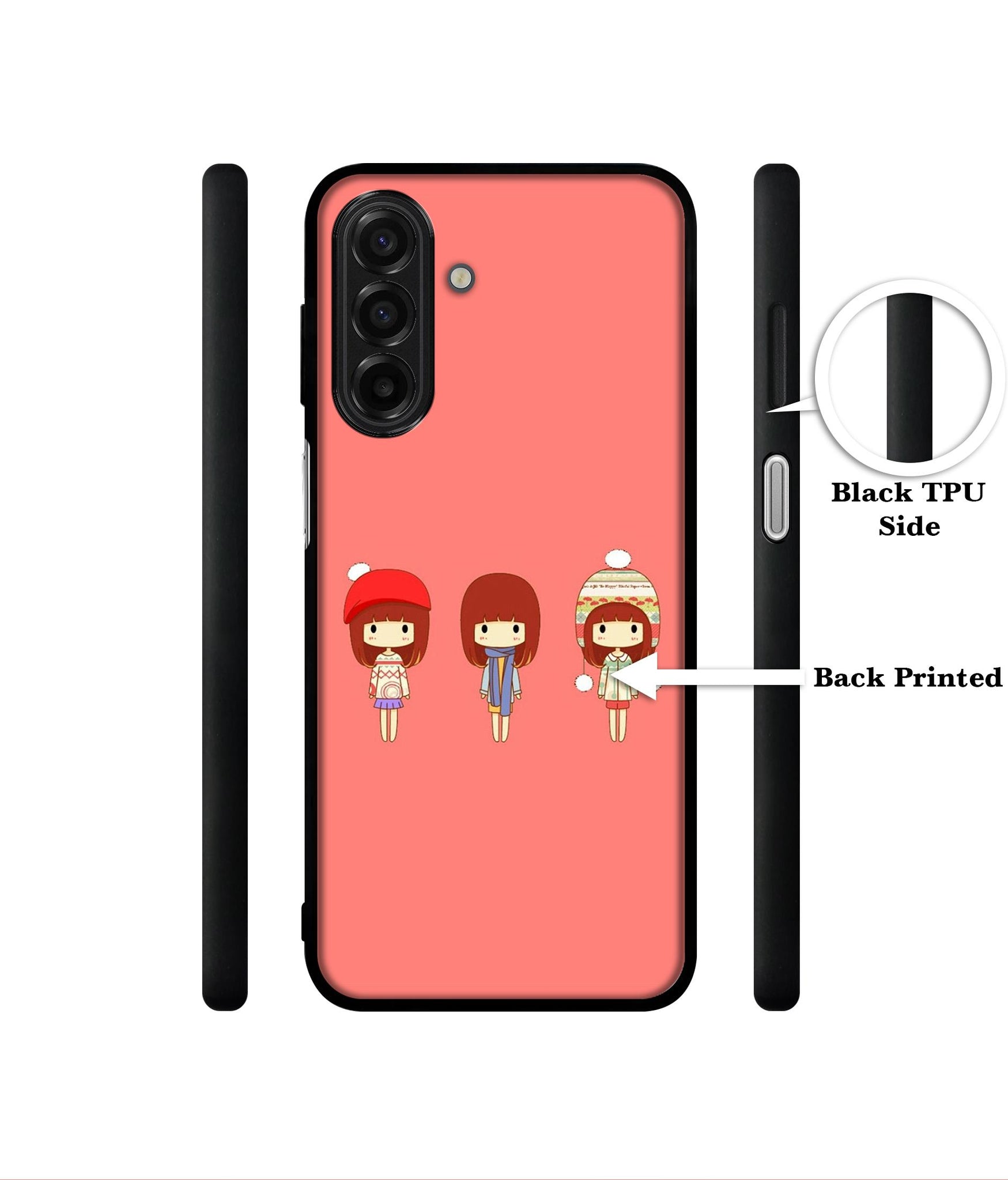 Cute Girls Designer 2D Printed Back Case Cover for Samsung Galaxy A17 5G / F17 5G / M17 5G