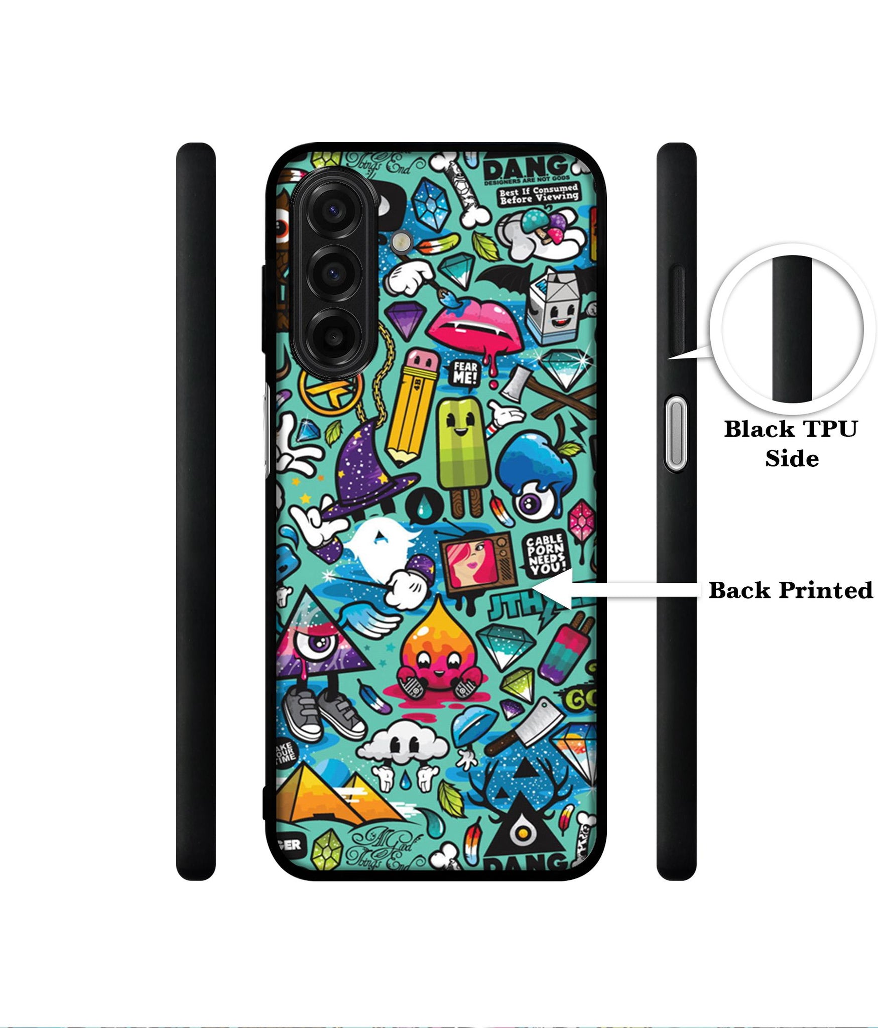 Crazy Designer 2D Printed Back Case Cover for Samsung Galaxy A17 5G / F17 5G / M17 5G