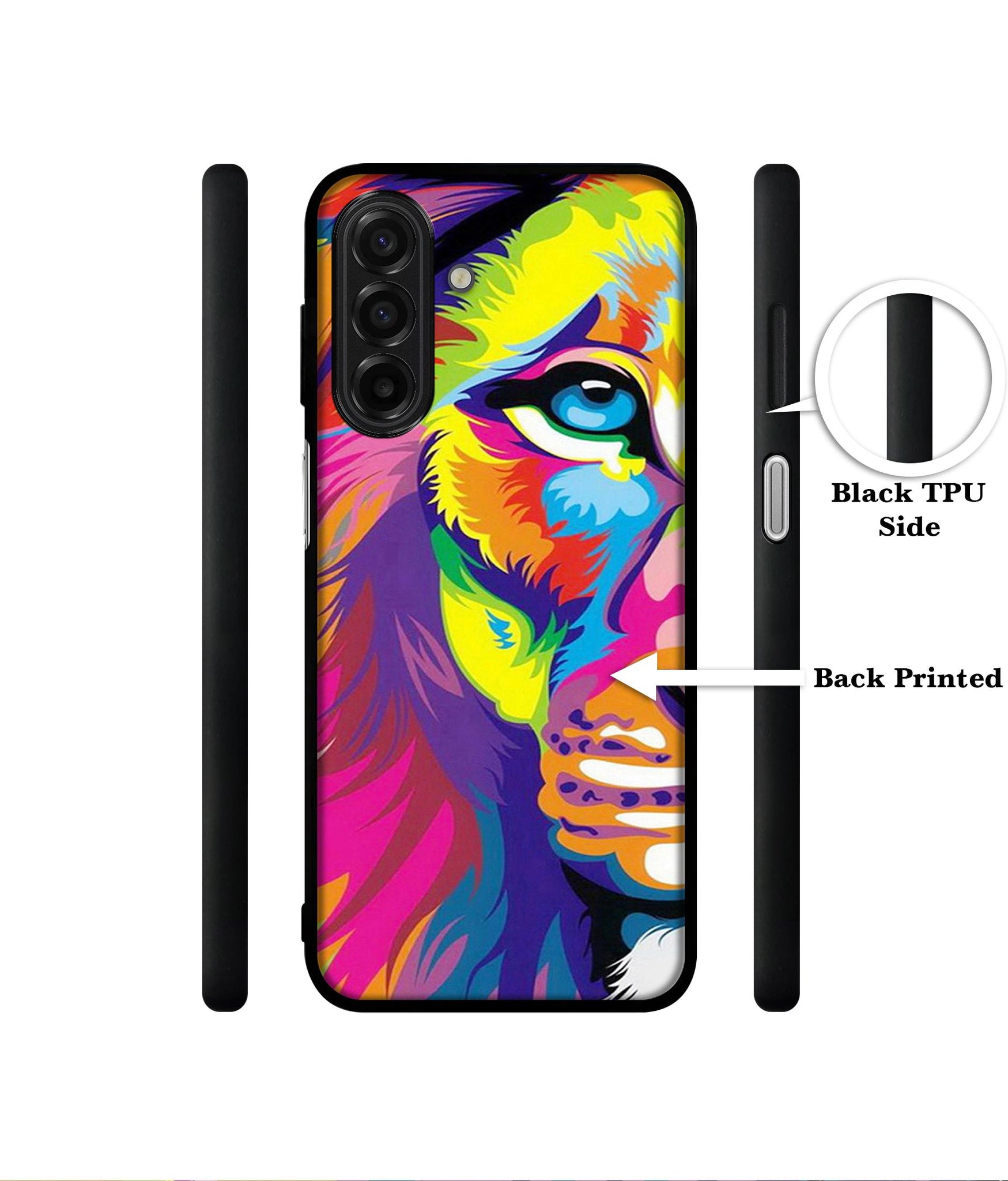 Lion Designer 2D Printed Back Case Cover for Samsung Galaxy A17 5G / F17 5G / M17 5G