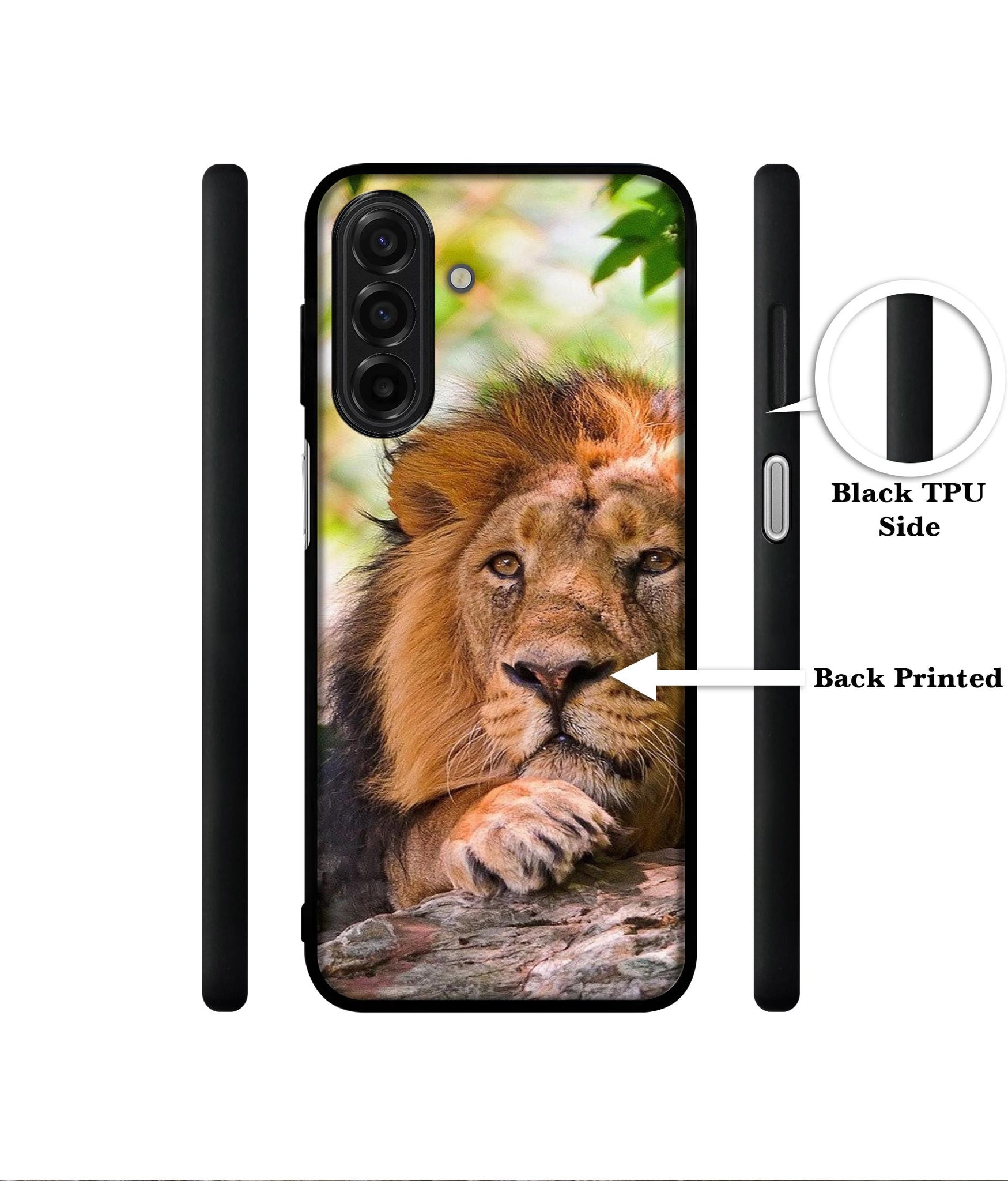 Tiger Pattern Print Designer 2D Printed Back Case Cover for Samsung Galaxy A17 5G / F17 5G / M17 5G