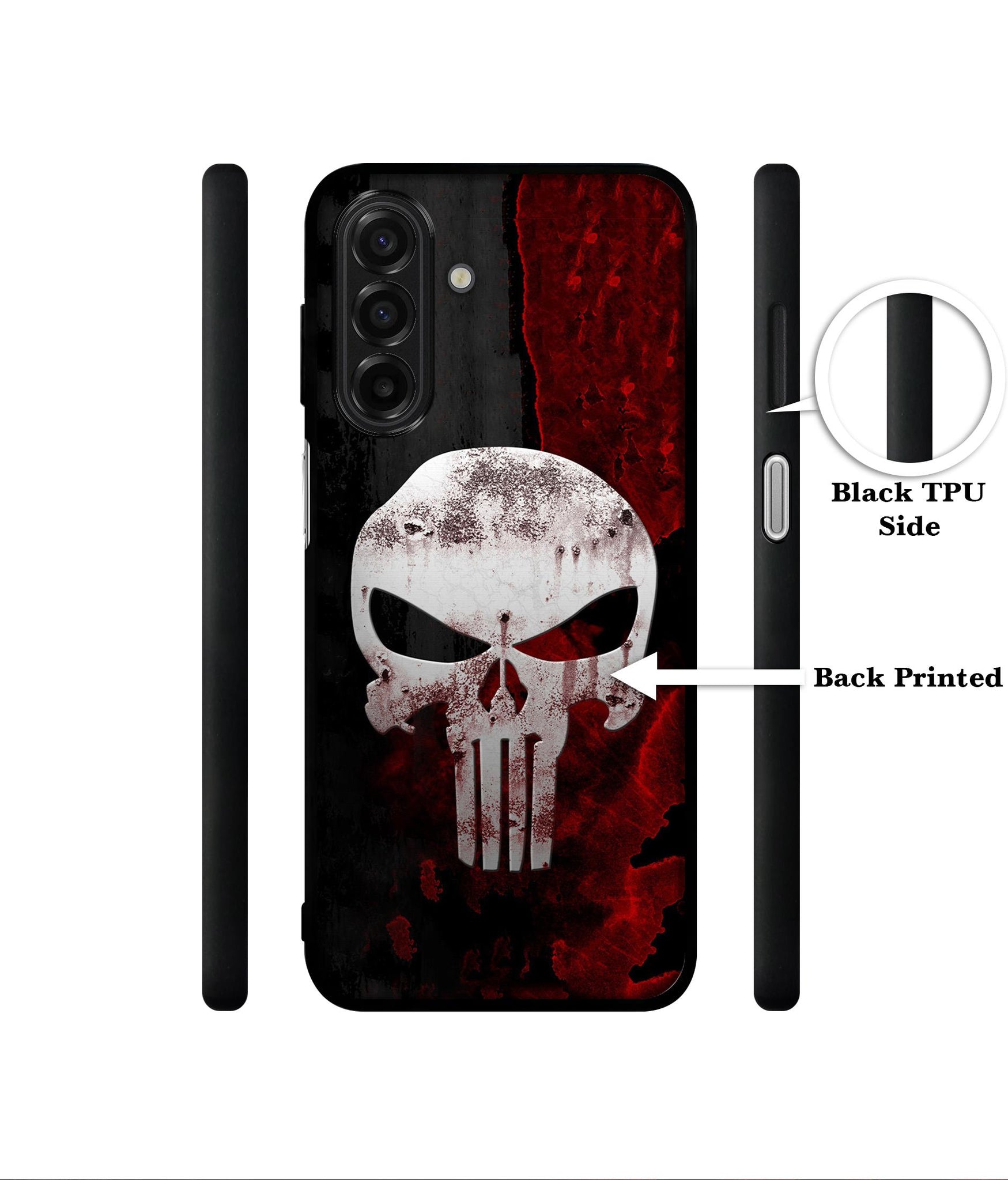Punisher Skull Designer 2D Printed Back Case Cover for Samsung Galaxy A17 5G / F17 5G / M17 5G