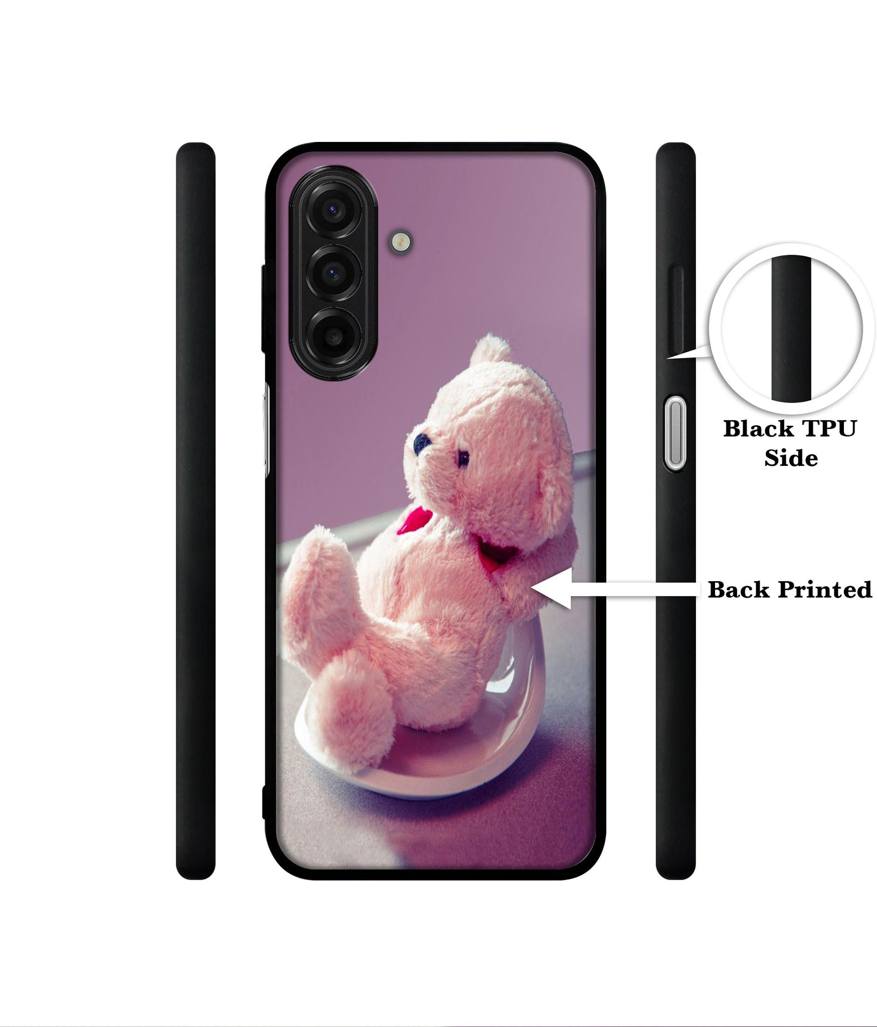 Cute Teddy Bear Designer 2D Printed Back Case Cover for Samsung Galaxy A17 5G / F17 5G / M17 5G