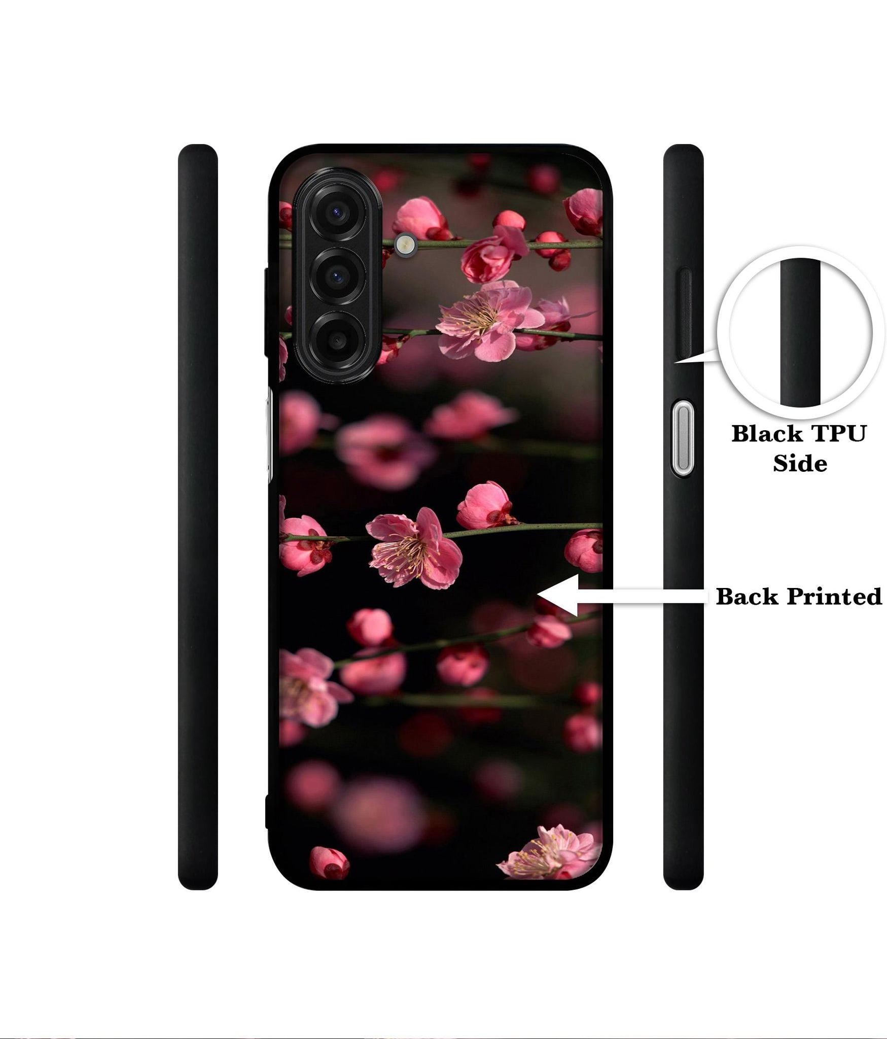 Pink Flowers Designer 2D Printed Back Case Cover for Samsung Galaxy A17 5G / F17 5G / M17 5G
