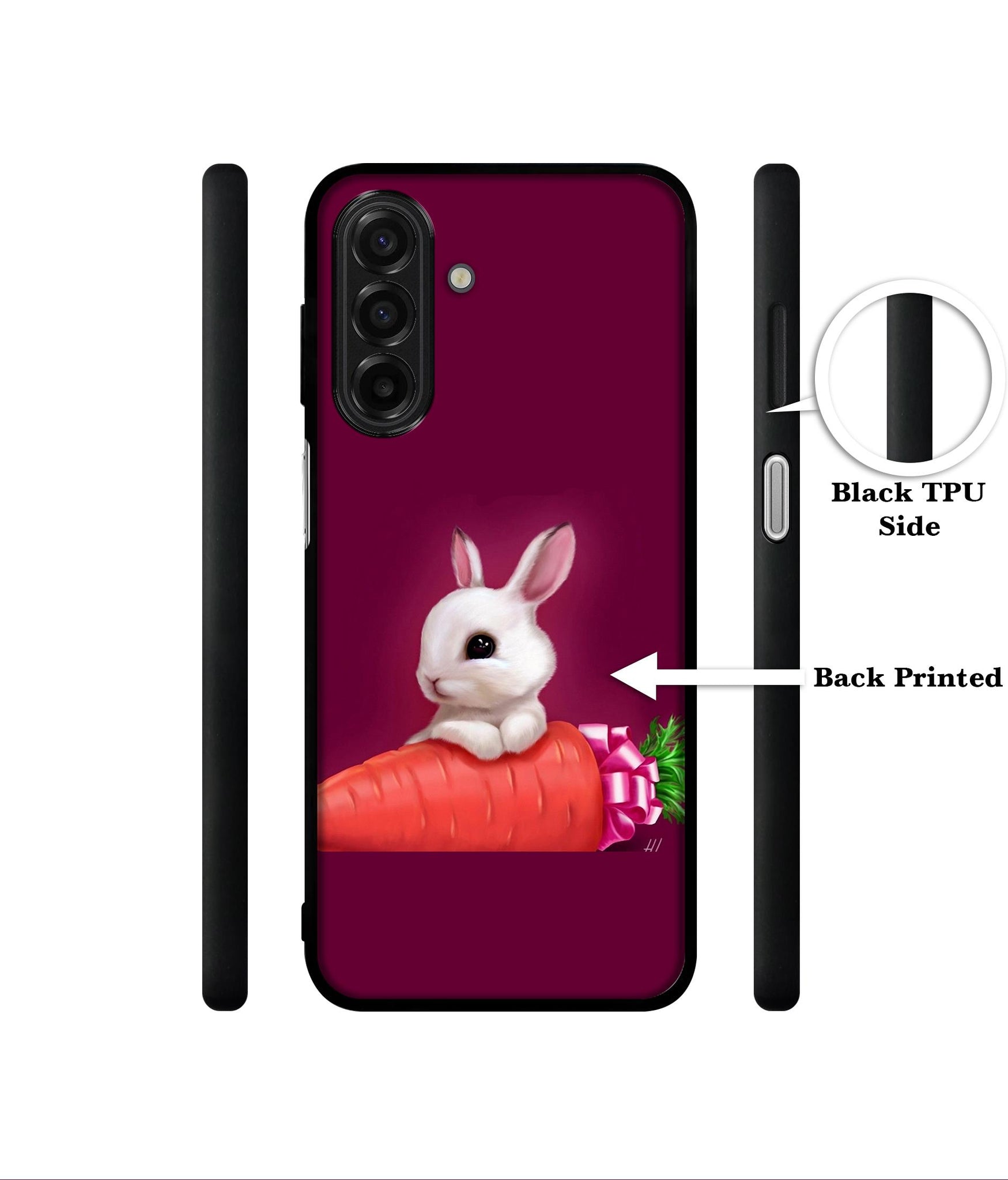 Bunny With Carrot Designer 2D Printed Back Case Cover for Samsung Galaxy A17 5G / F17 5G / M17 5G