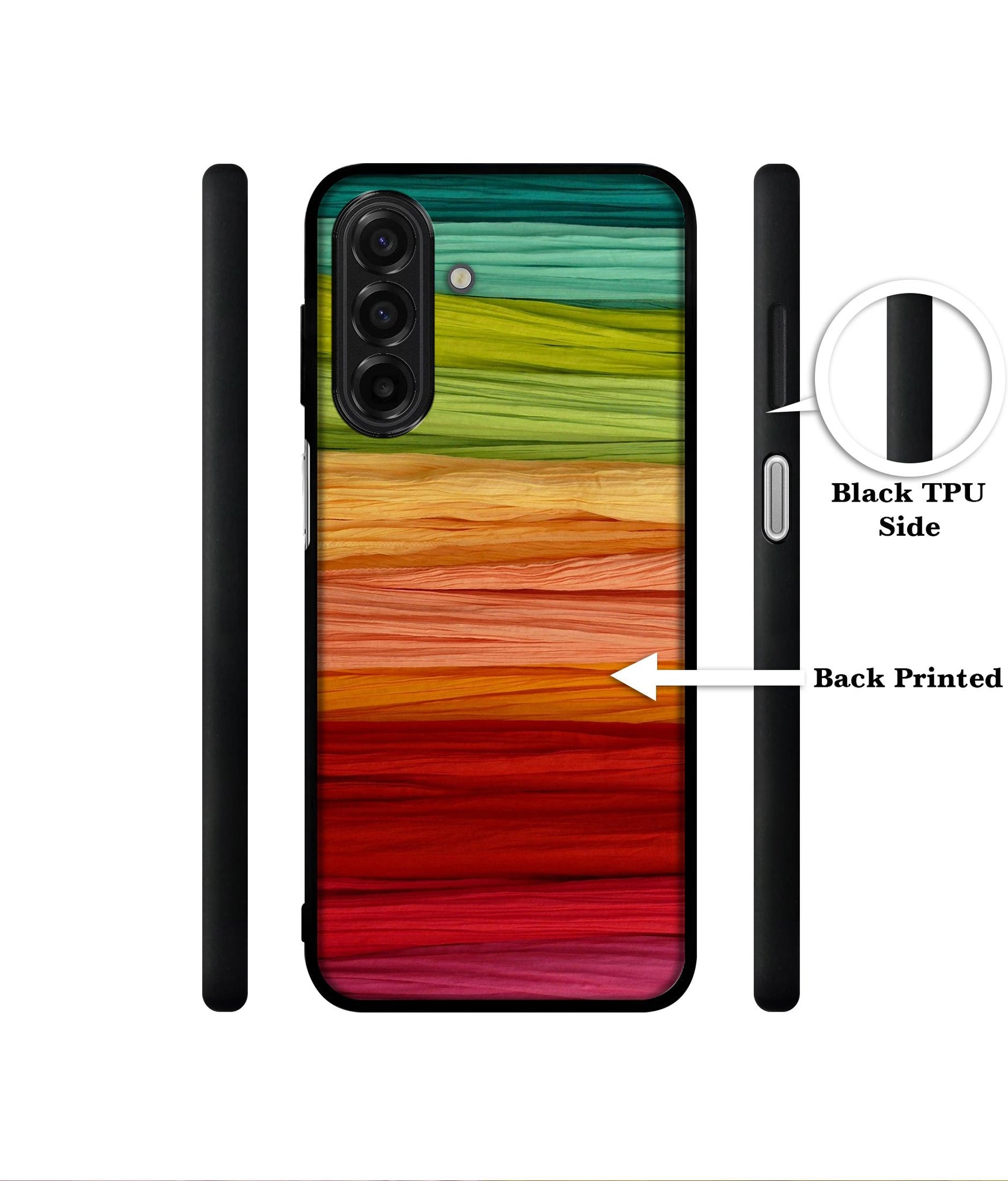 Colorful Thread Designer 2D Printed Back Case Cover for Samsung Galaxy A17 5G / F17 5G / M17 5G