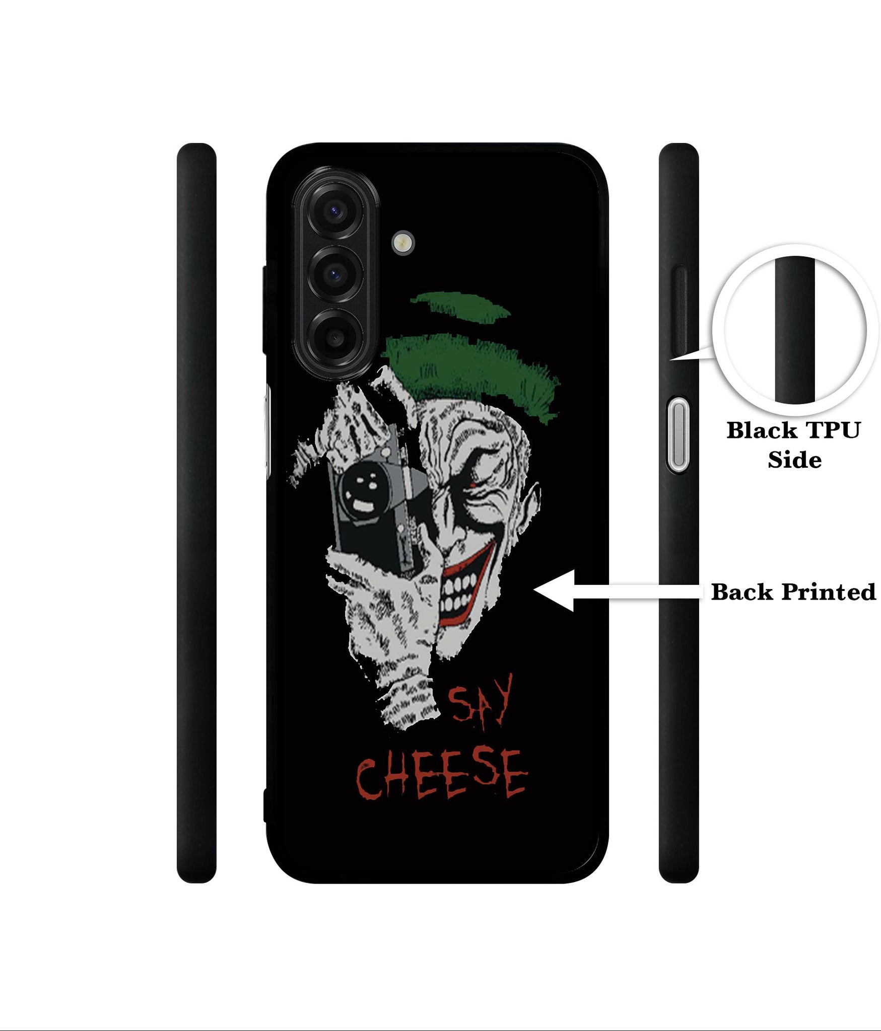 Joker Say Cheese Designer 2D Printed Back Case Cover for Samsung Galaxy A17 5G / F17 5G / M17 5G