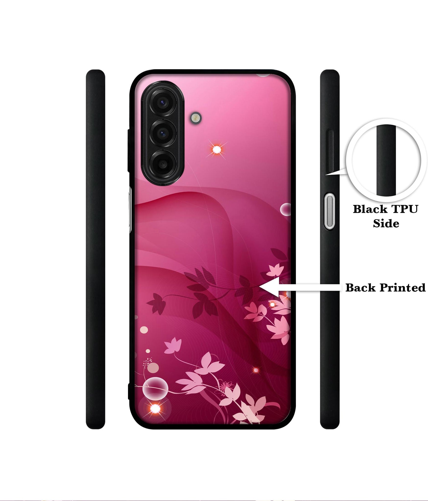 Pink Abstract Designer 2D Printed Back Case Cover for Samsung Galaxy A17 5G / F17 5G / M17 5G