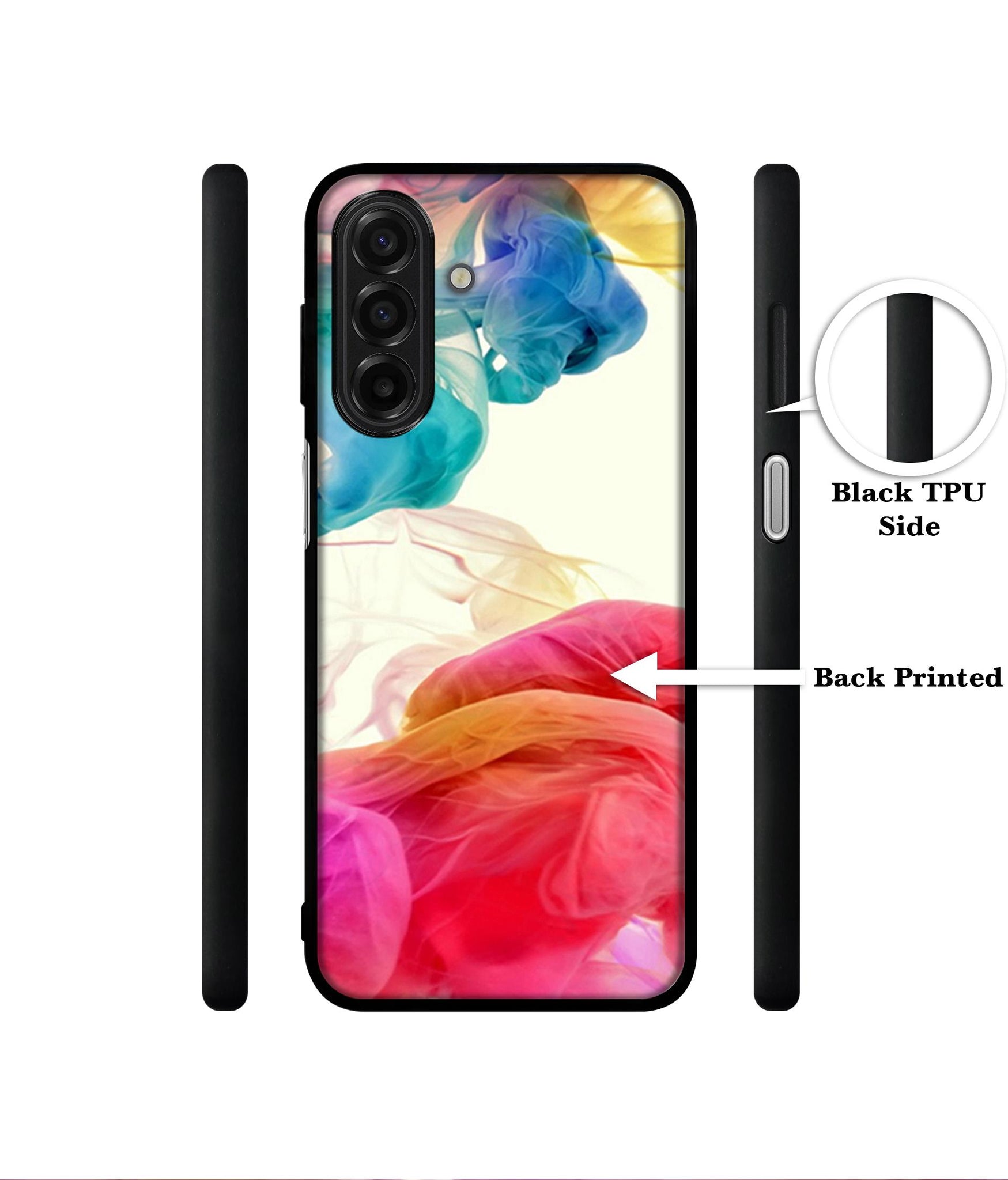 Colored Smoke Designer 2D Printed Back Case Cover for Samsung Galaxy A17 5G / F17 5G / M17 5G