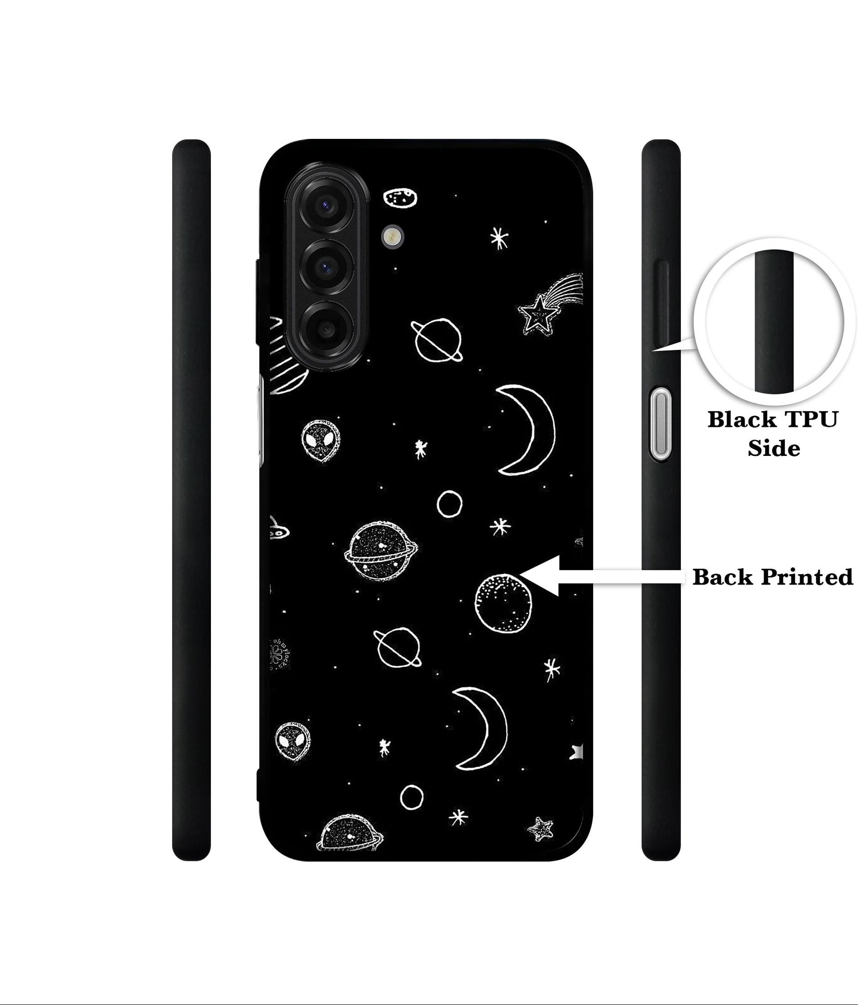 Space Stars Universe Designer 2D Printed Back Case Cover for Samsung Galaxy A17 5G / F17 5G / M17 5G