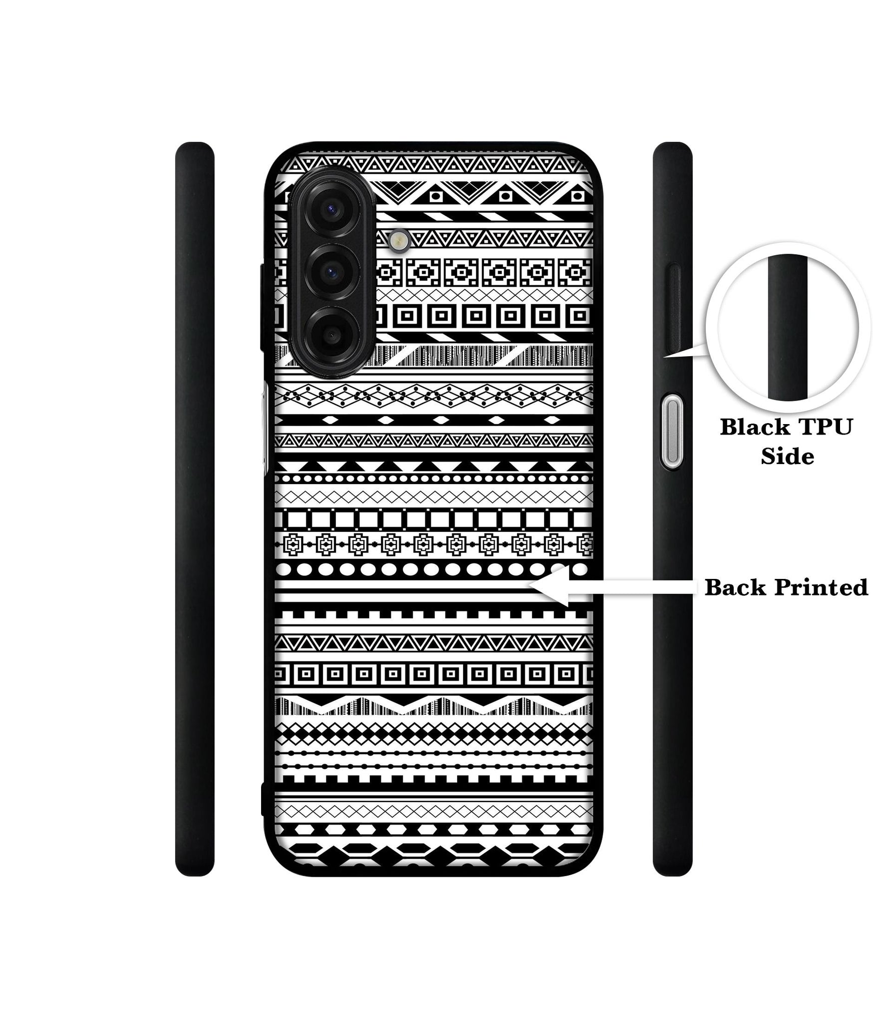 Black & White Patterns Designer 2D Printed Back Case Cover for Samsung Galaxy A17 5G / F17 5G / M17 5G