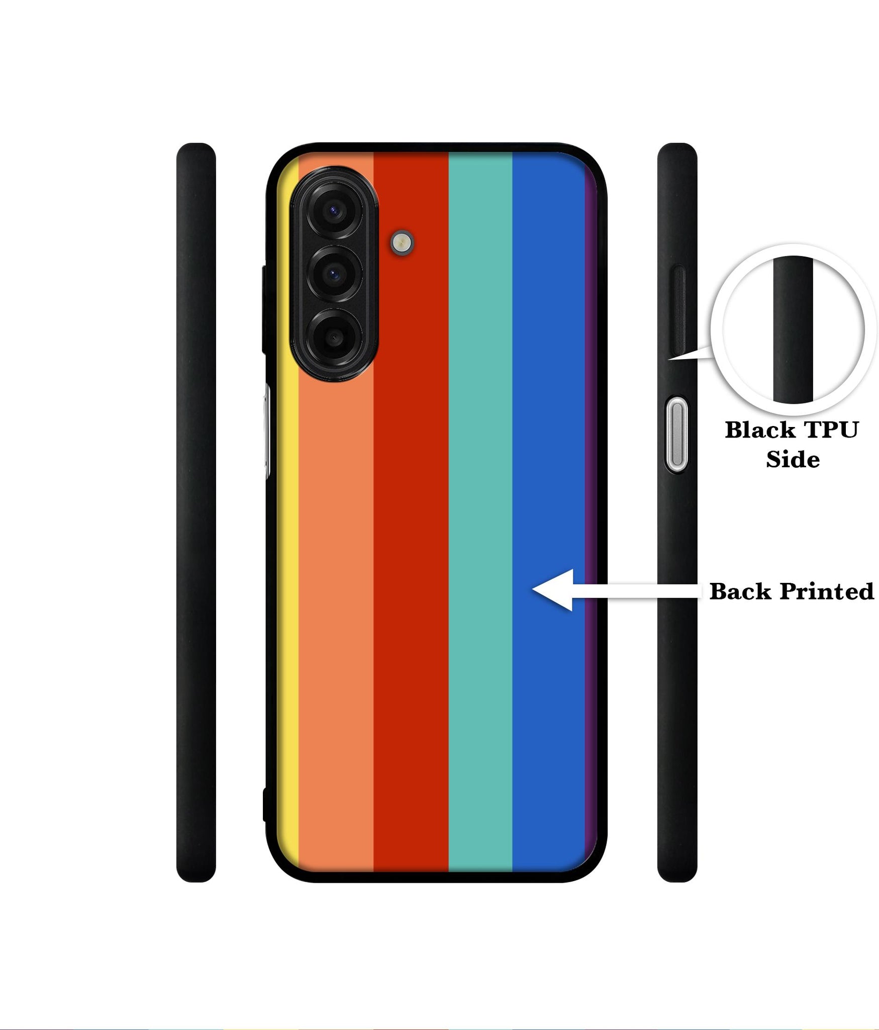 Rainbow Colors Designer 2D Printed Back Case Cover for Samsung Galaxy A17 5G / F17 5G / M17 5G