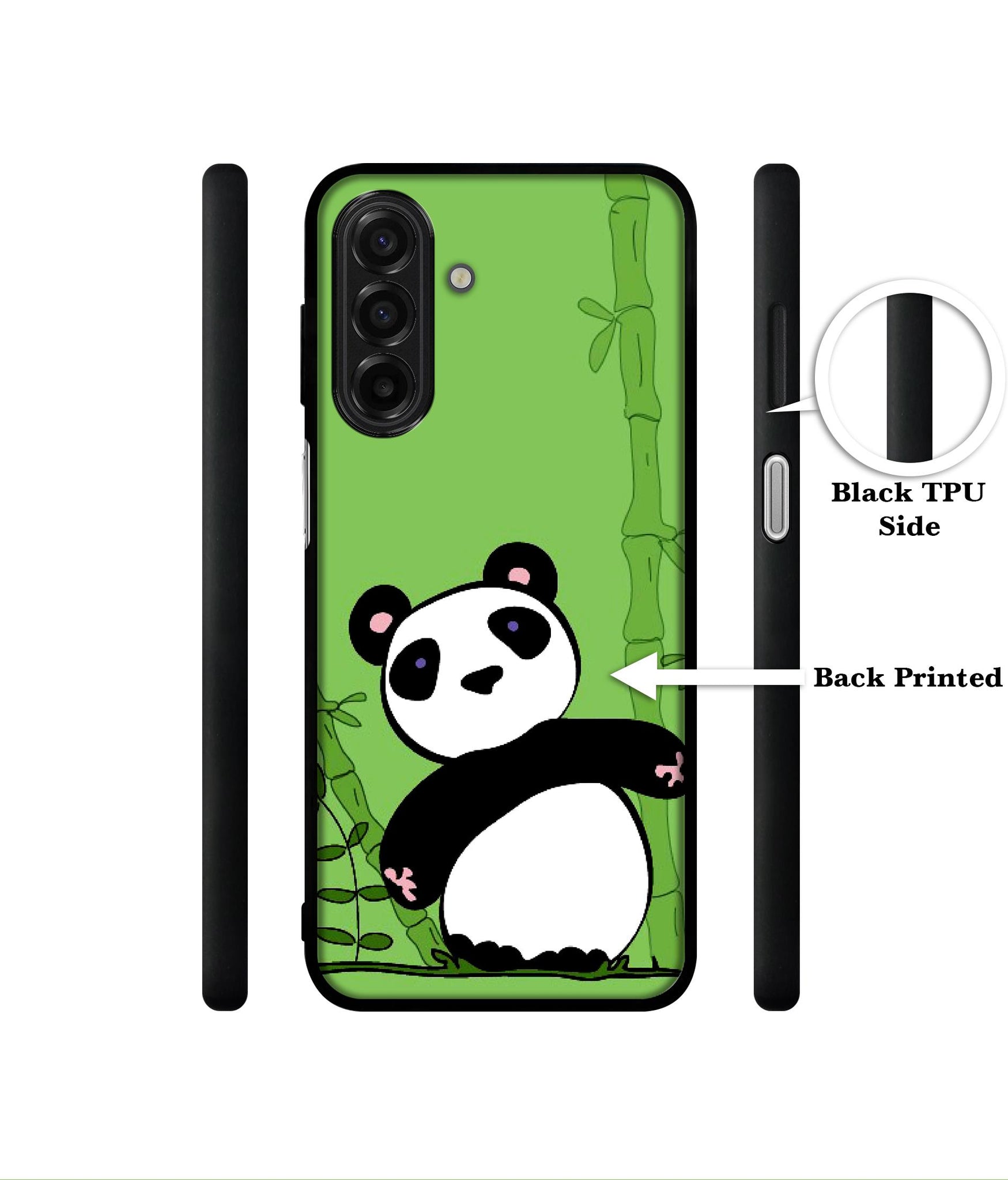 Panda with Bamboo Designer 2D Printed Back Case Cover for Samsung Galaxy A17 5G / F17 5G / M17 5G