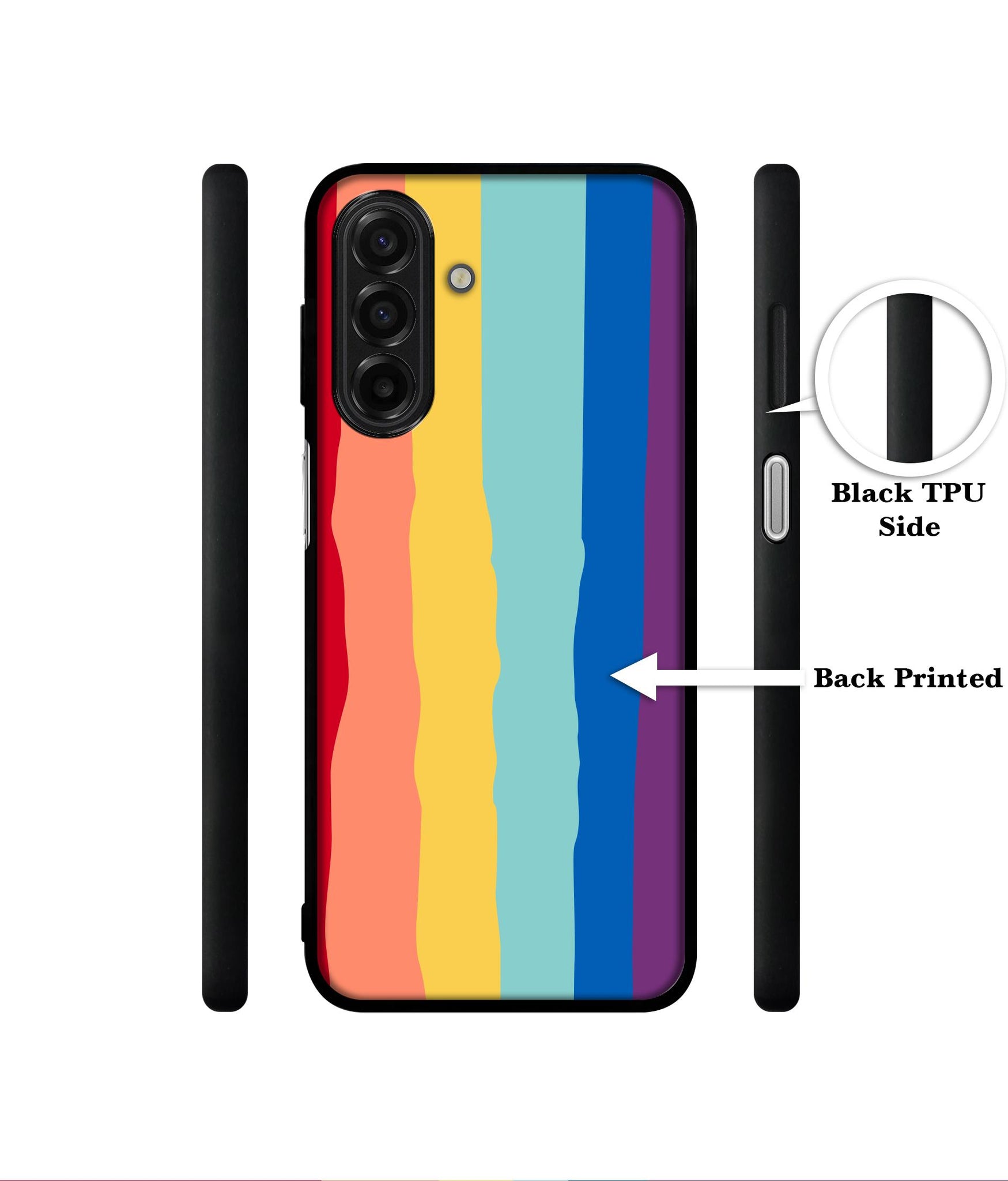 Rainbow Designer 2D Printed Back Case Cover for Samsung Galaxy A17 5G / F17 5G / M17 5G