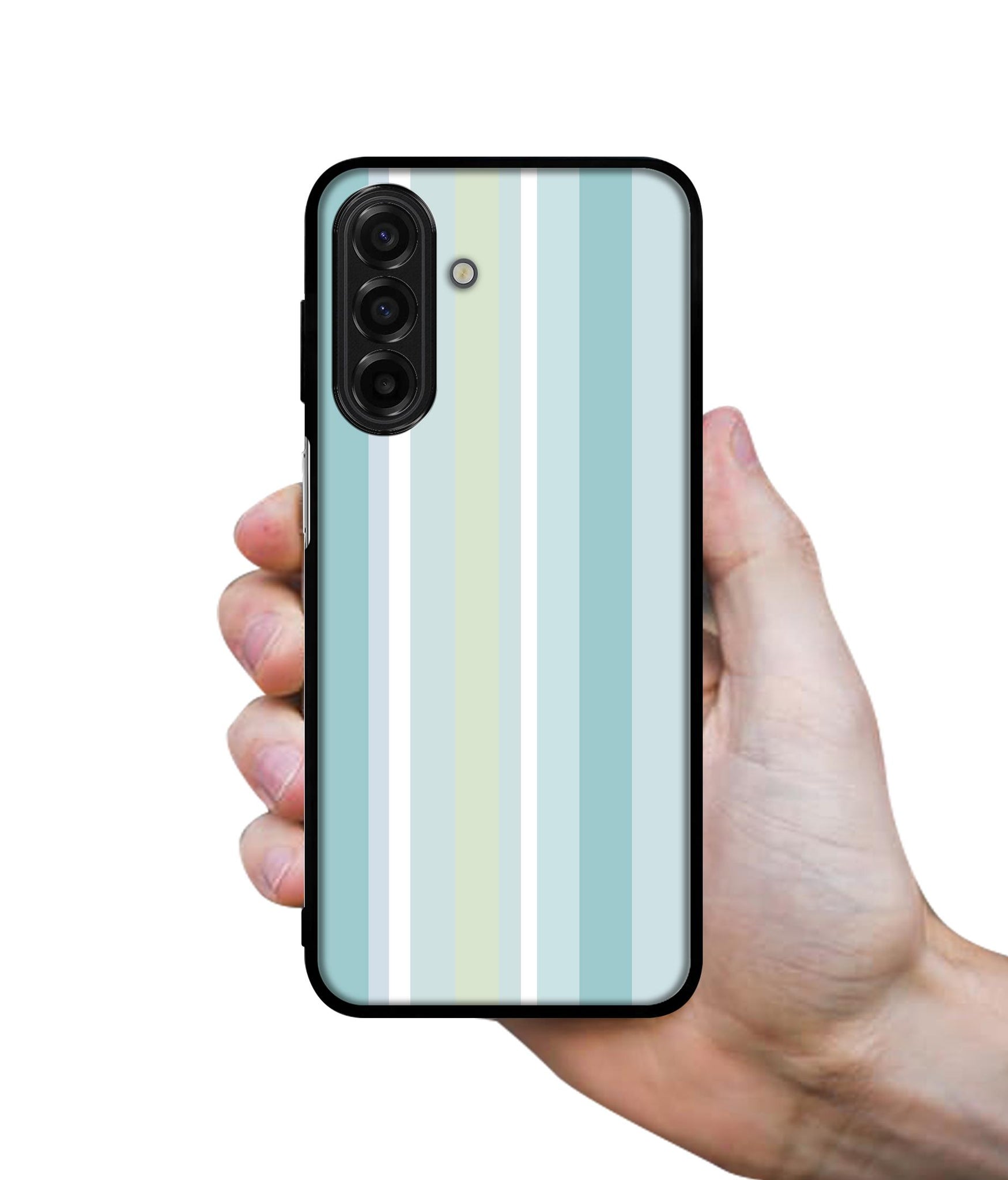 Light Green Stripes Designer 2D Printed Back Case Cover for Samsung Galaxy A17 5G / F17 5G / M17 5G