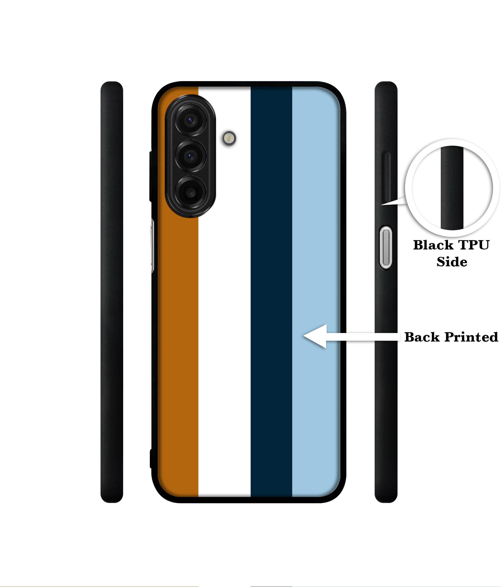 Color Stripes Designer 2D Printed Back Case Cover for Samsung Galaxy A17 5G / F17 5G / M17 5G