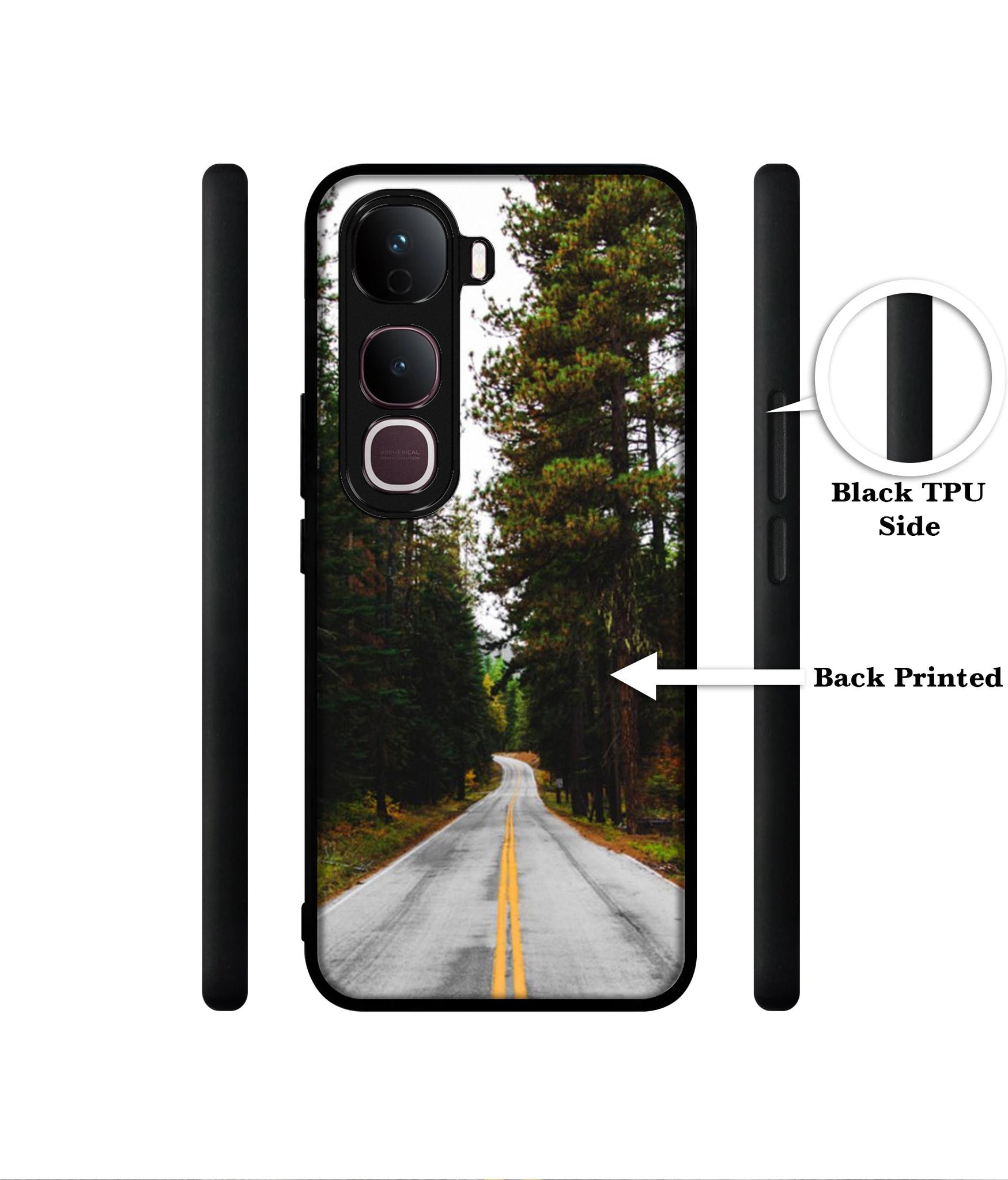 Road Photo Designer 2D Printed Back Case Cover for Vivo Y400 Pro 5G