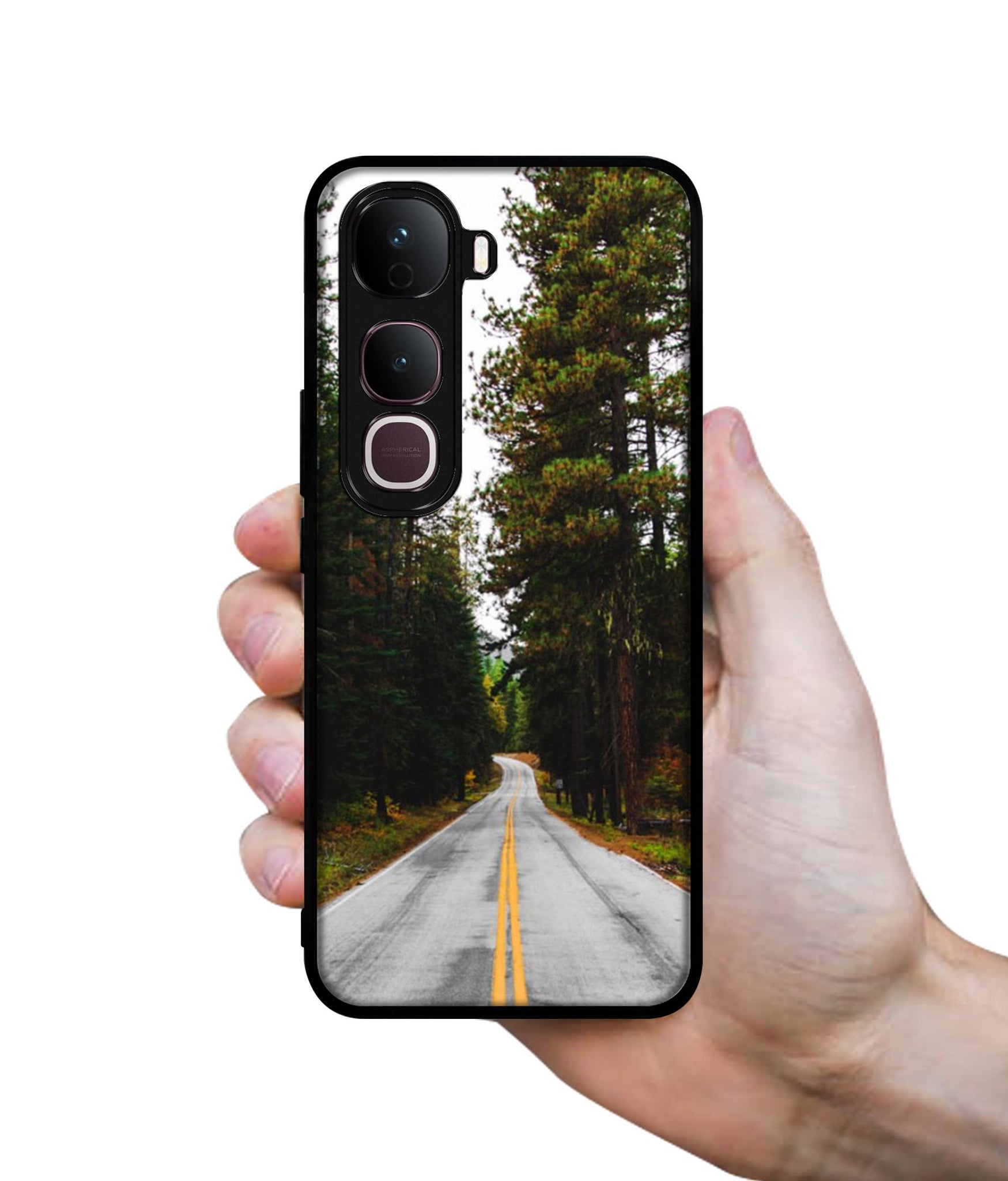 Road Photo Designer 2D Printed Back Case Cover for Vivo Y400 Pro 5G