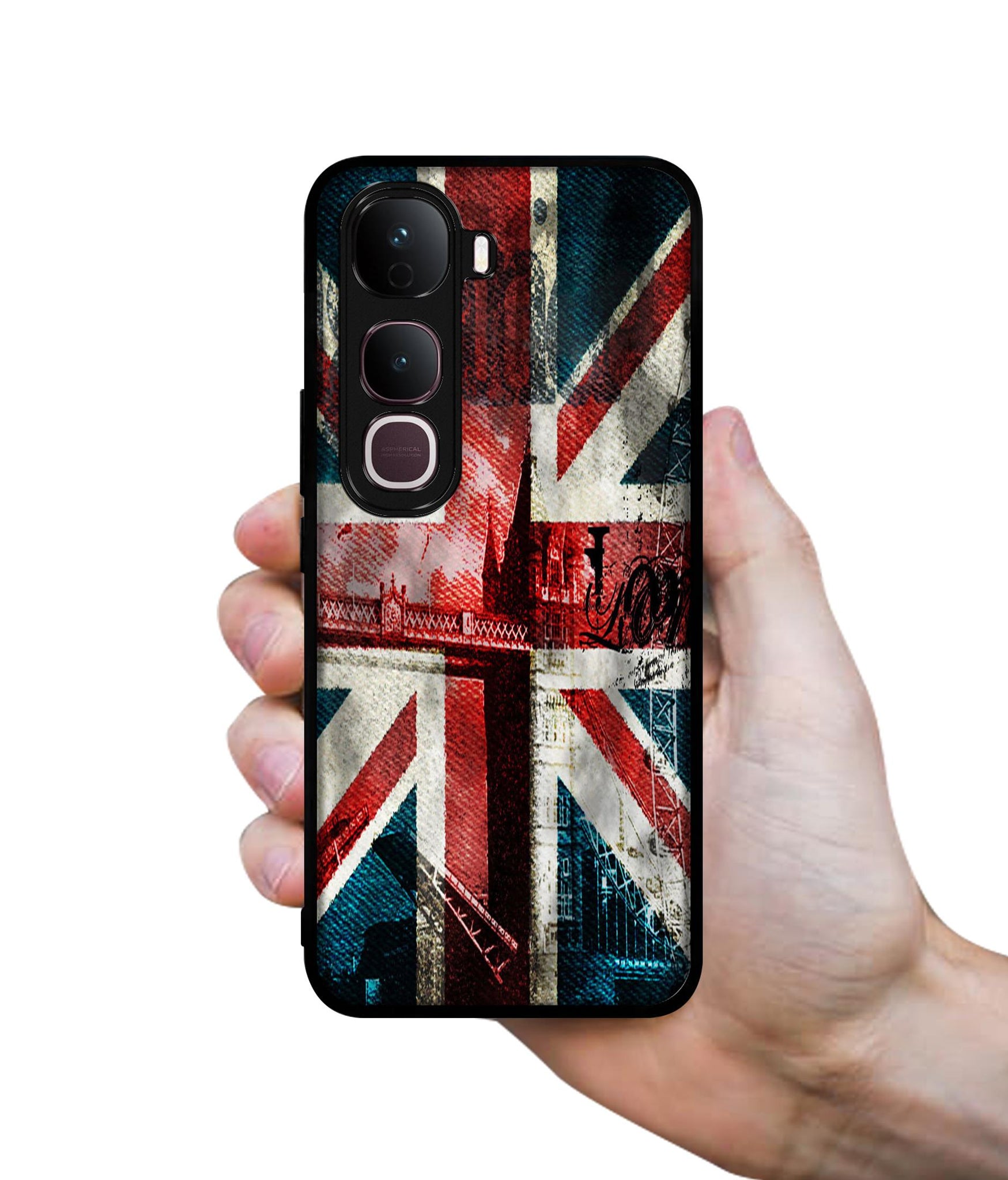 London Flag wallpaper Designer 2D Printed Back Case Cover for Vivo Y400 Pro 5G