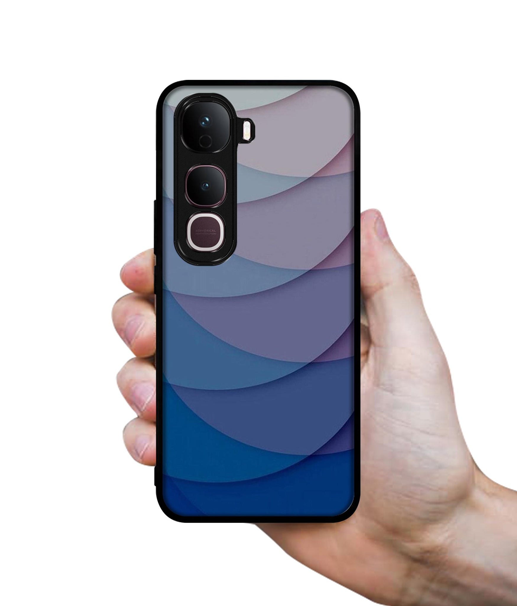 Waves Pattern Print Designer 2D Printed Back Case Cover for Vivo Y400 Pro 5G