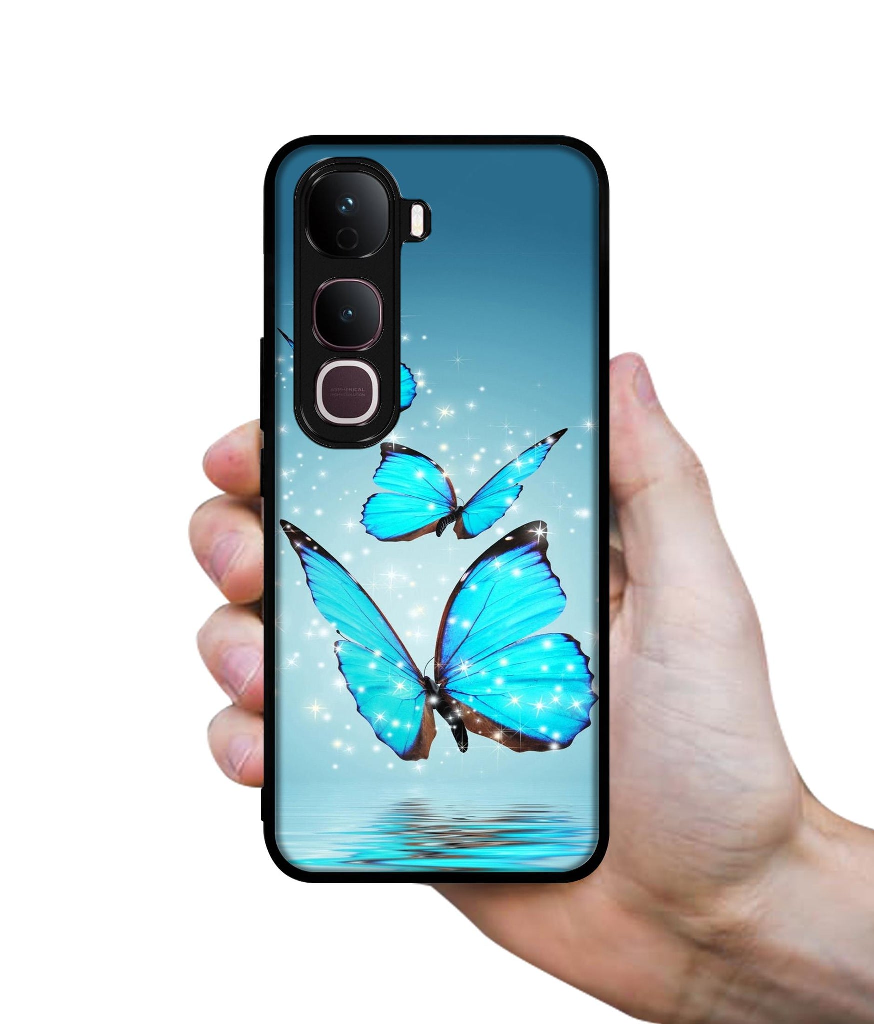 Flying Butterflies Designer 2D Printed Back Case Cover for Vivo Y400 Pro 5G