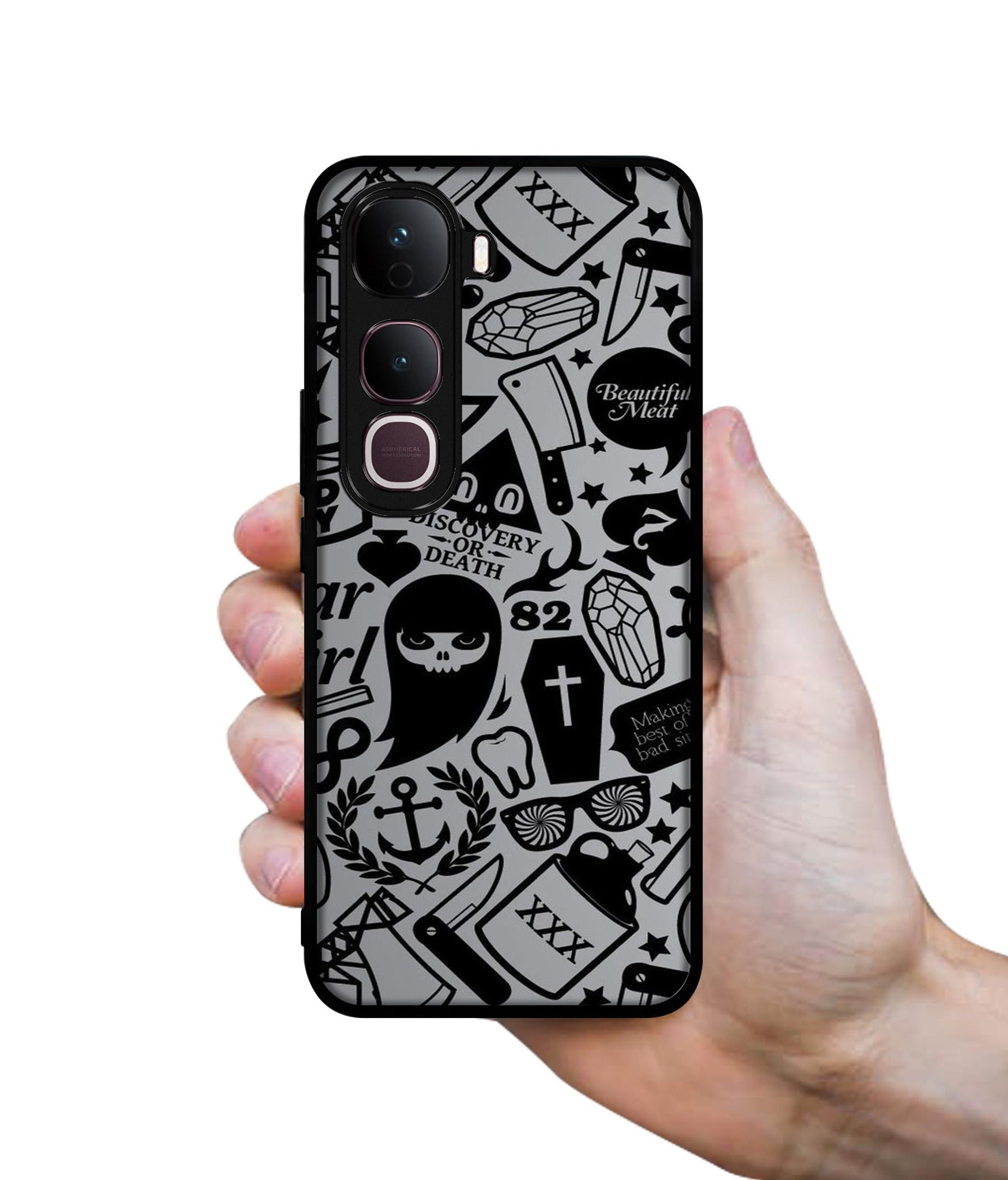 Discover Or Death Designer 2D Printed Back Case Cover for Vivo Y400 Pro 5G