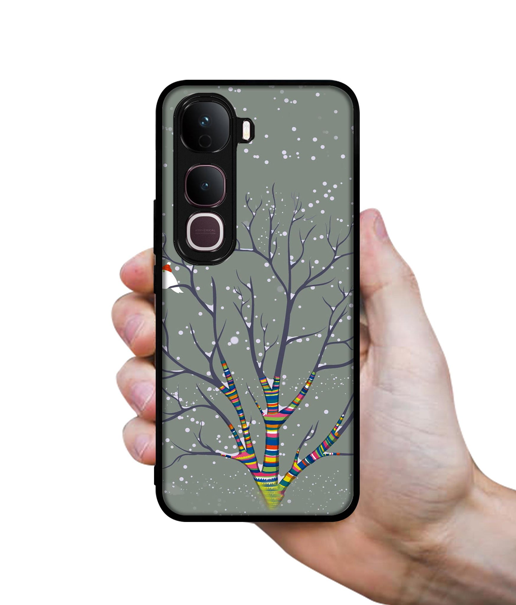 Winter Pattern Print Designer 2D Printed Back Case Cover for Vivo Y400 Pro 5G