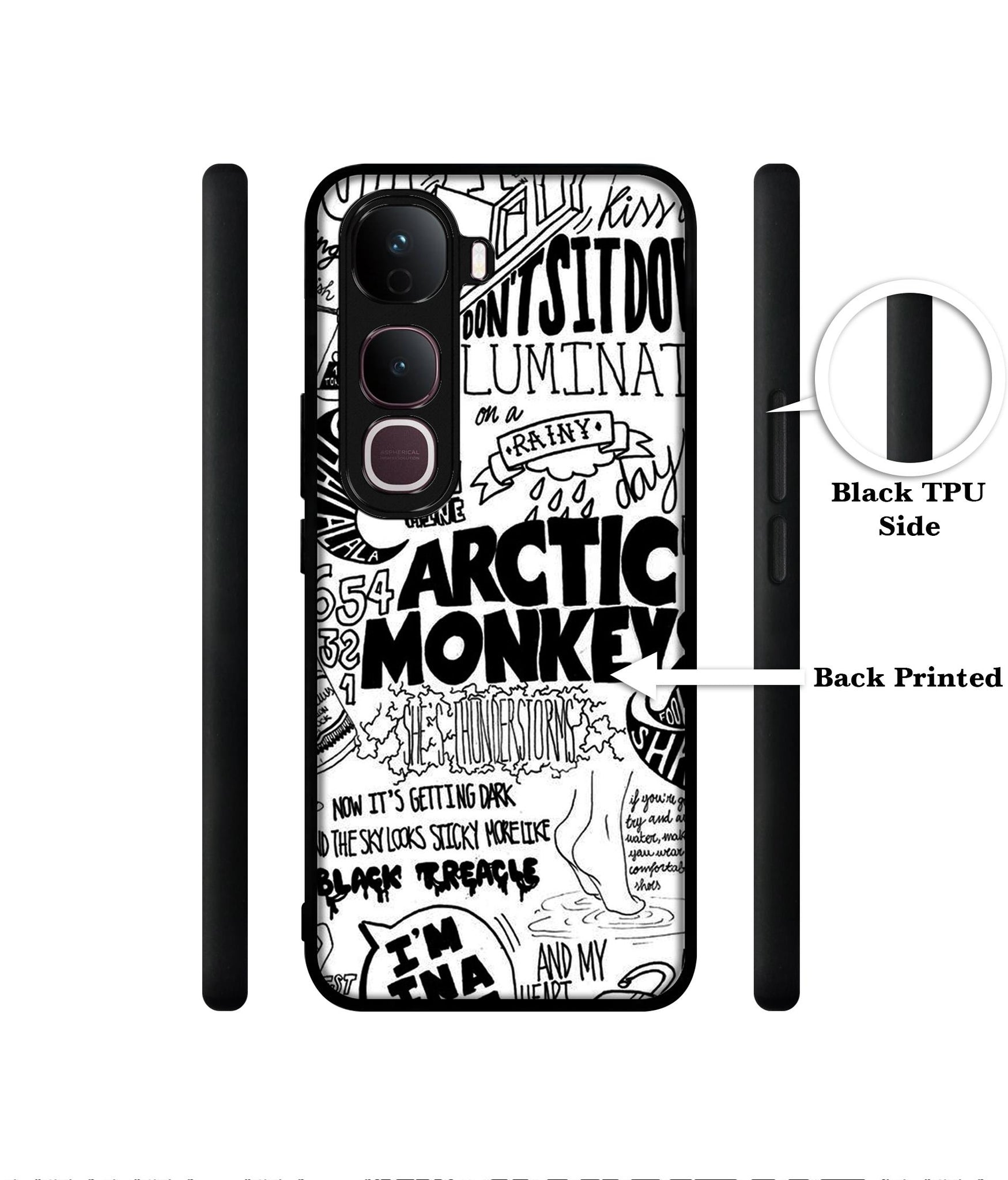 Arctic Monkeys Pattern Designer 2D Printed Back Case Cover for Vivo Y400 Pro 5G