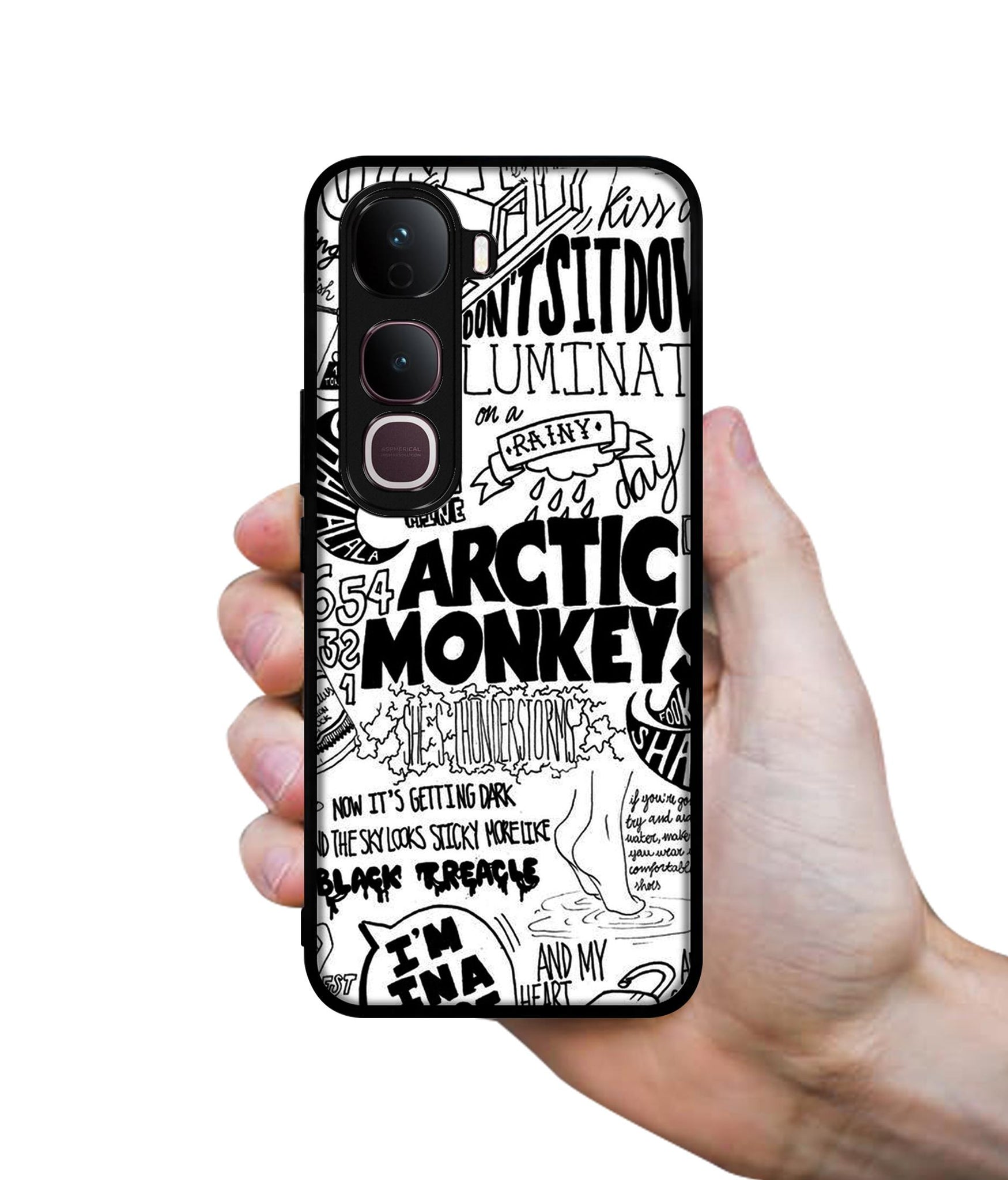 Arctic Monkeys Pattern Designer 2D Printed Back Case Cover for Vivo Y400 Pro 5G
