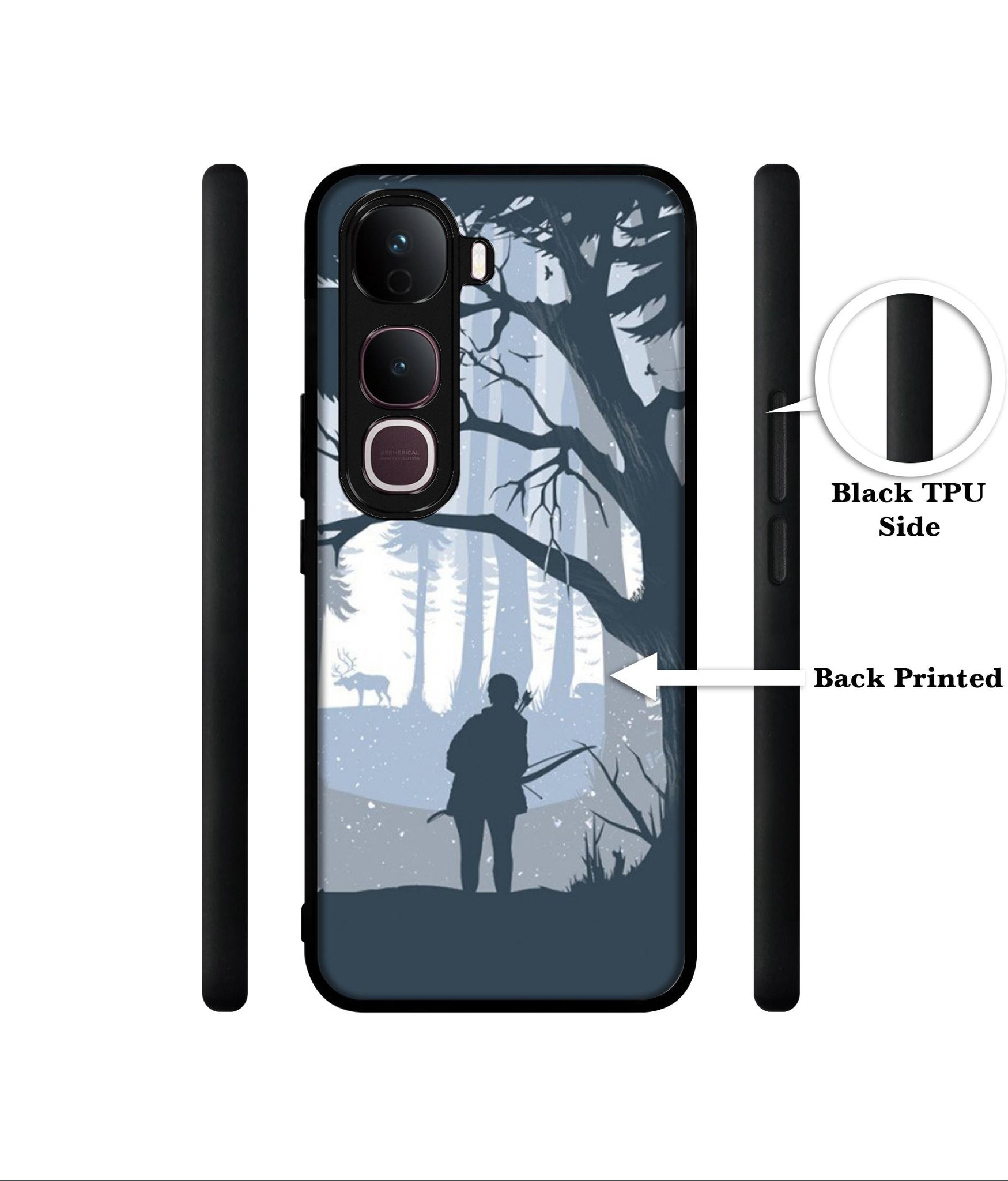 Hunter Designer 2D Printed Back Case Cover for Vivo Y400 Pro 5G