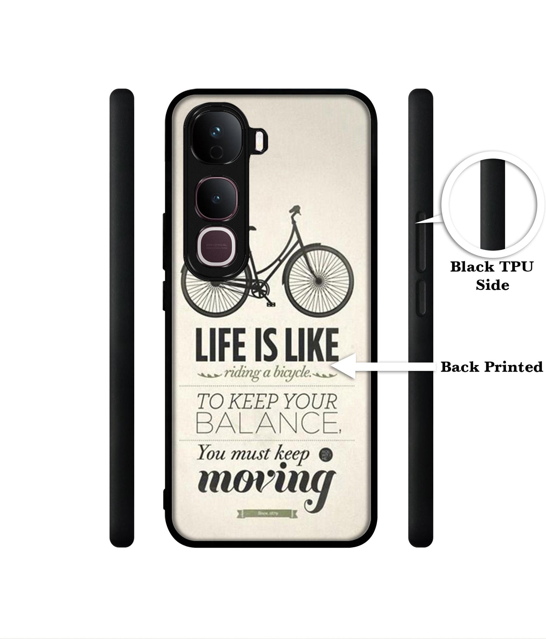Life is Like Moving Designer 2D Printed Back Case Cover for Vivo Y400 Pro 5G