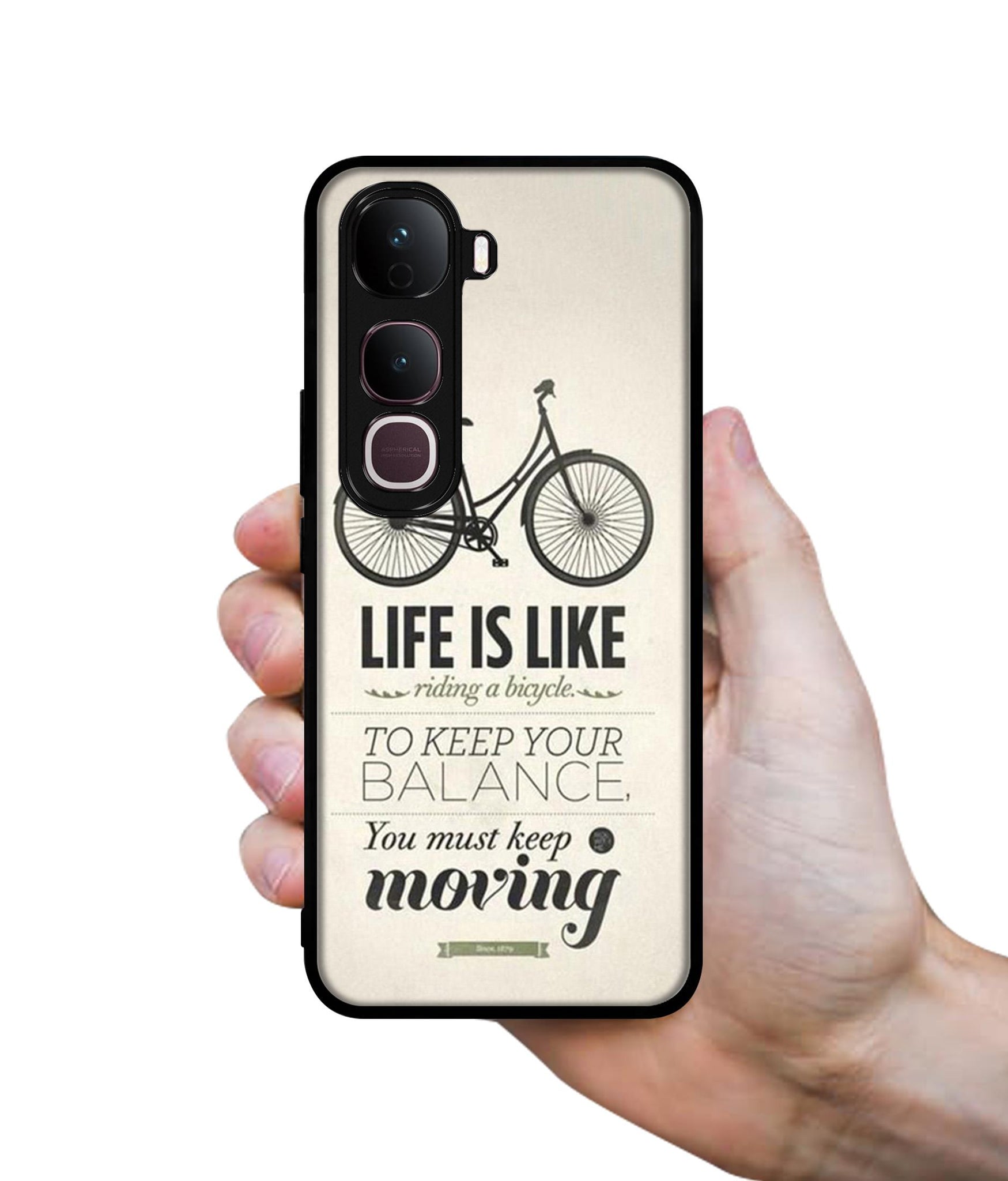 Life is Like Moving Designer 2D Printed Back Case Cover for Vivo Y400 Pro 5G