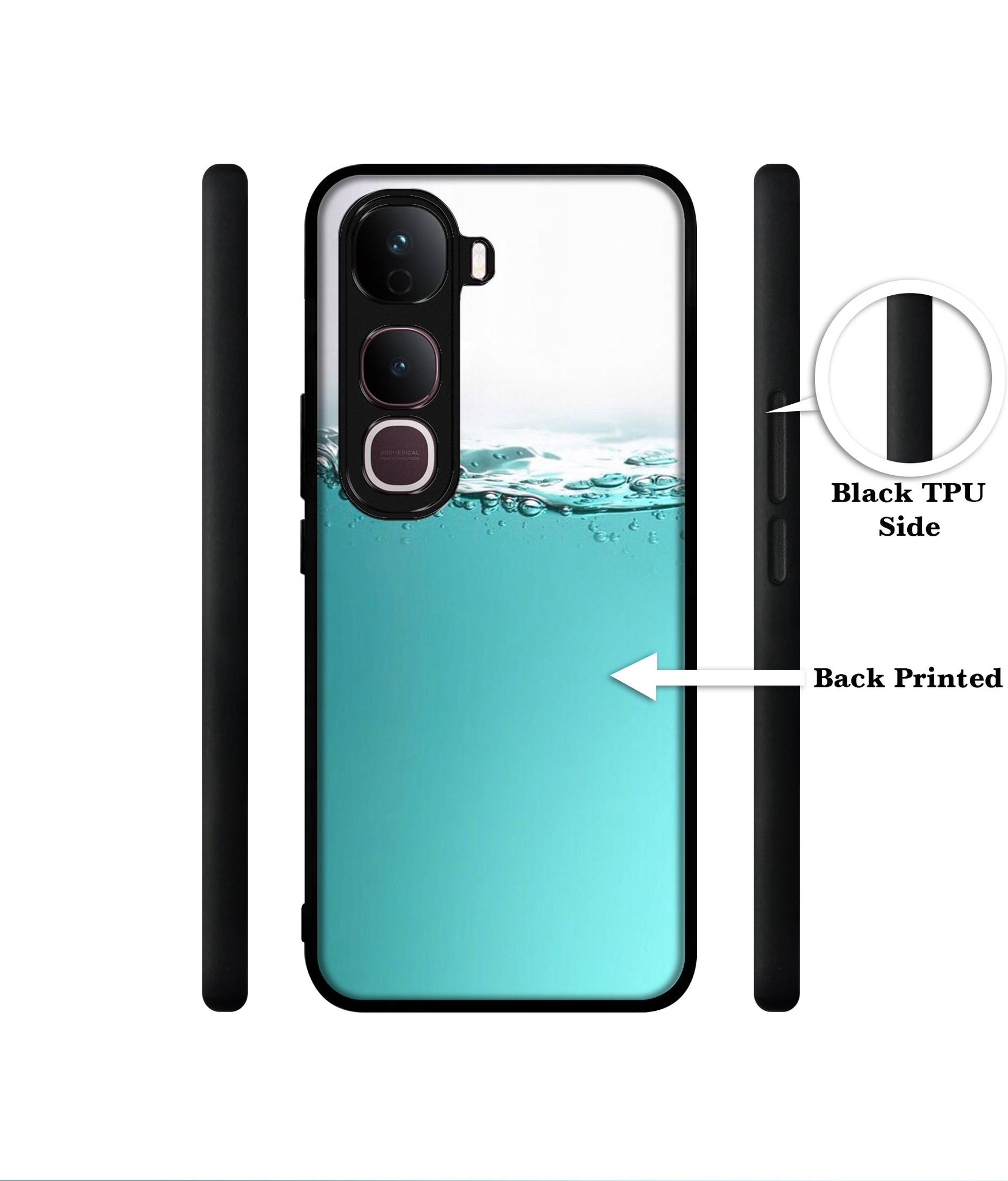Half Fill Designer 2D Printed Back Case Cover for Vivo Y400 Pro 5G