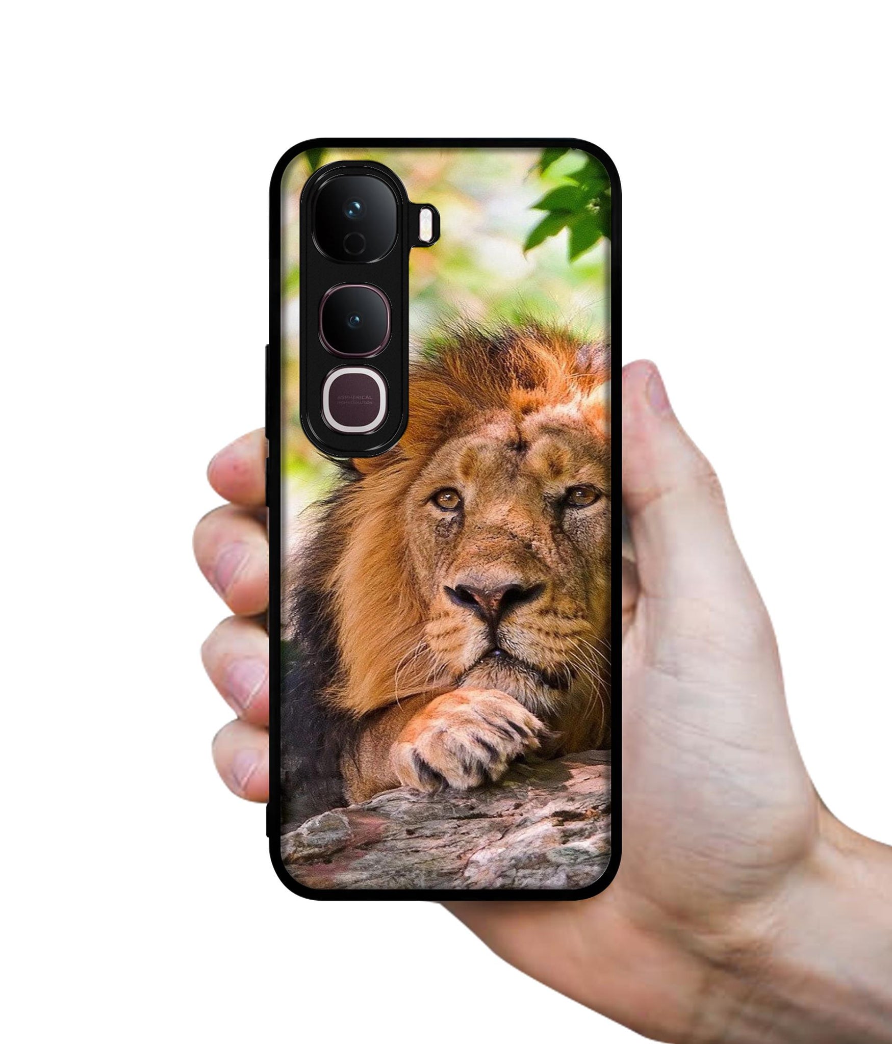 Tiger Pattern Print Designer 2D Printed Back Case Cover for Vivo Y400 Pro 5G