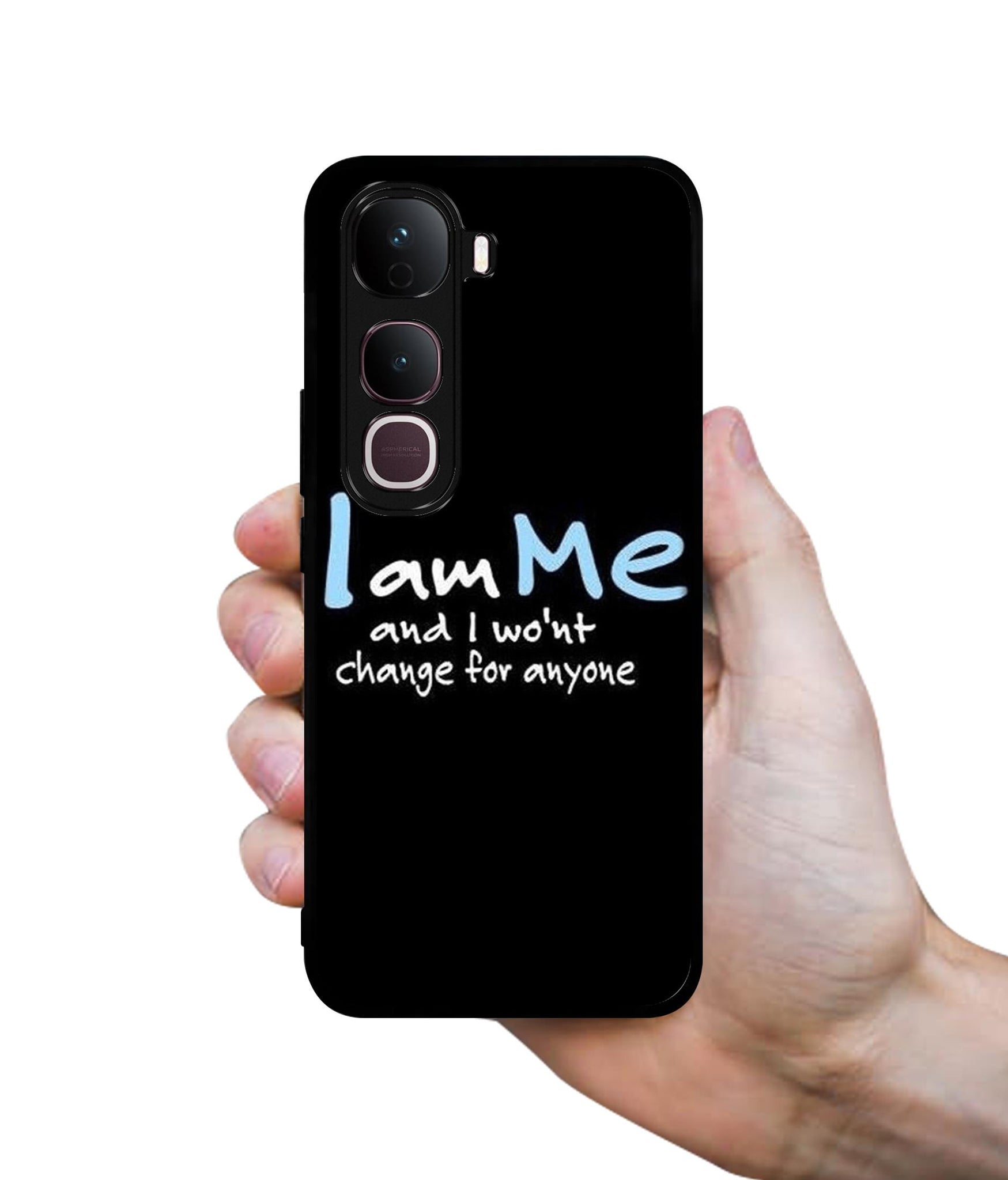 I Am Me Quotes Designer 2D Printed Back Case Cover for Vivo Y400 Pro 5G