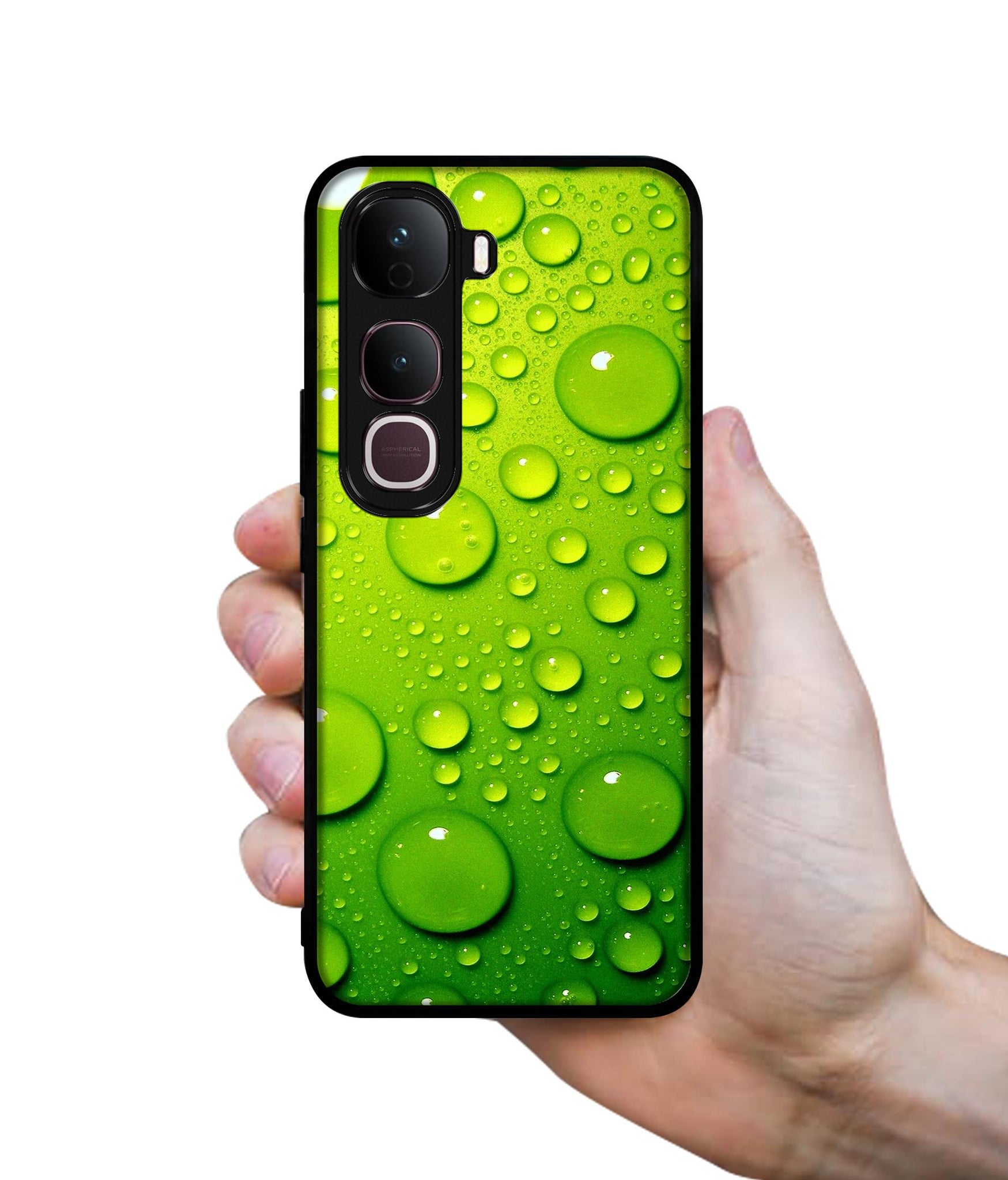 Green Bubbles Designer 2D Printed Back Case Cover for Vivo Y400 Pro 5G