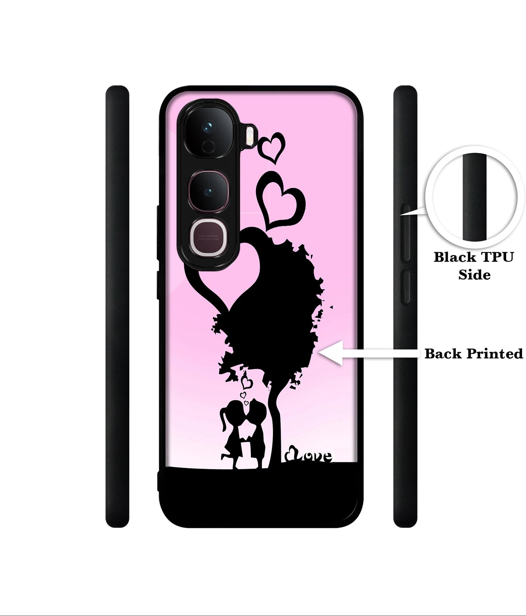 Sweet Love Designer 2D Printed Back Case Cover for Vivo Y400 Pro 5G