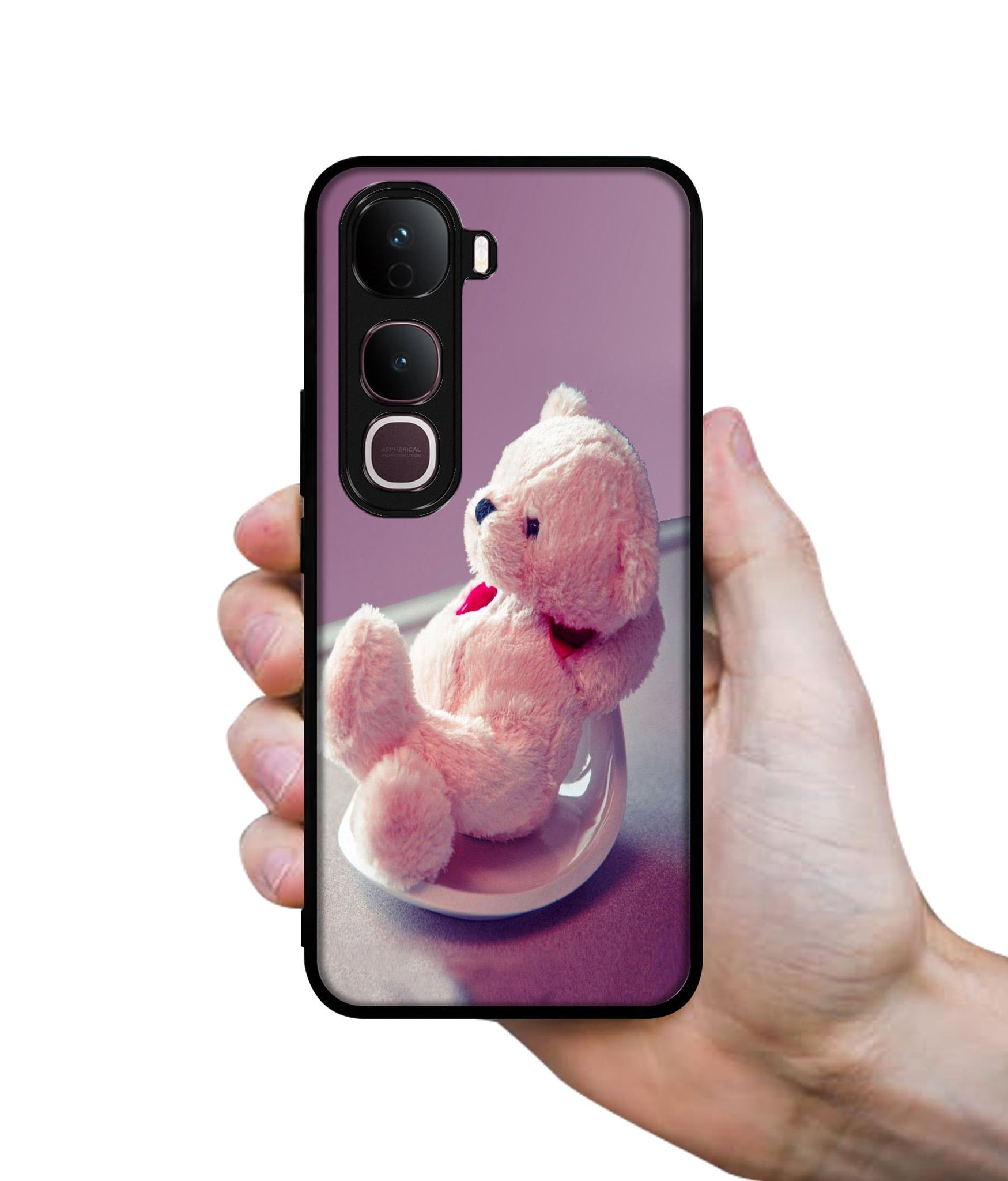 Cute Teddy Bear Designer 2D Printed Back Case Cover for Vivo Y400 Pro 5G