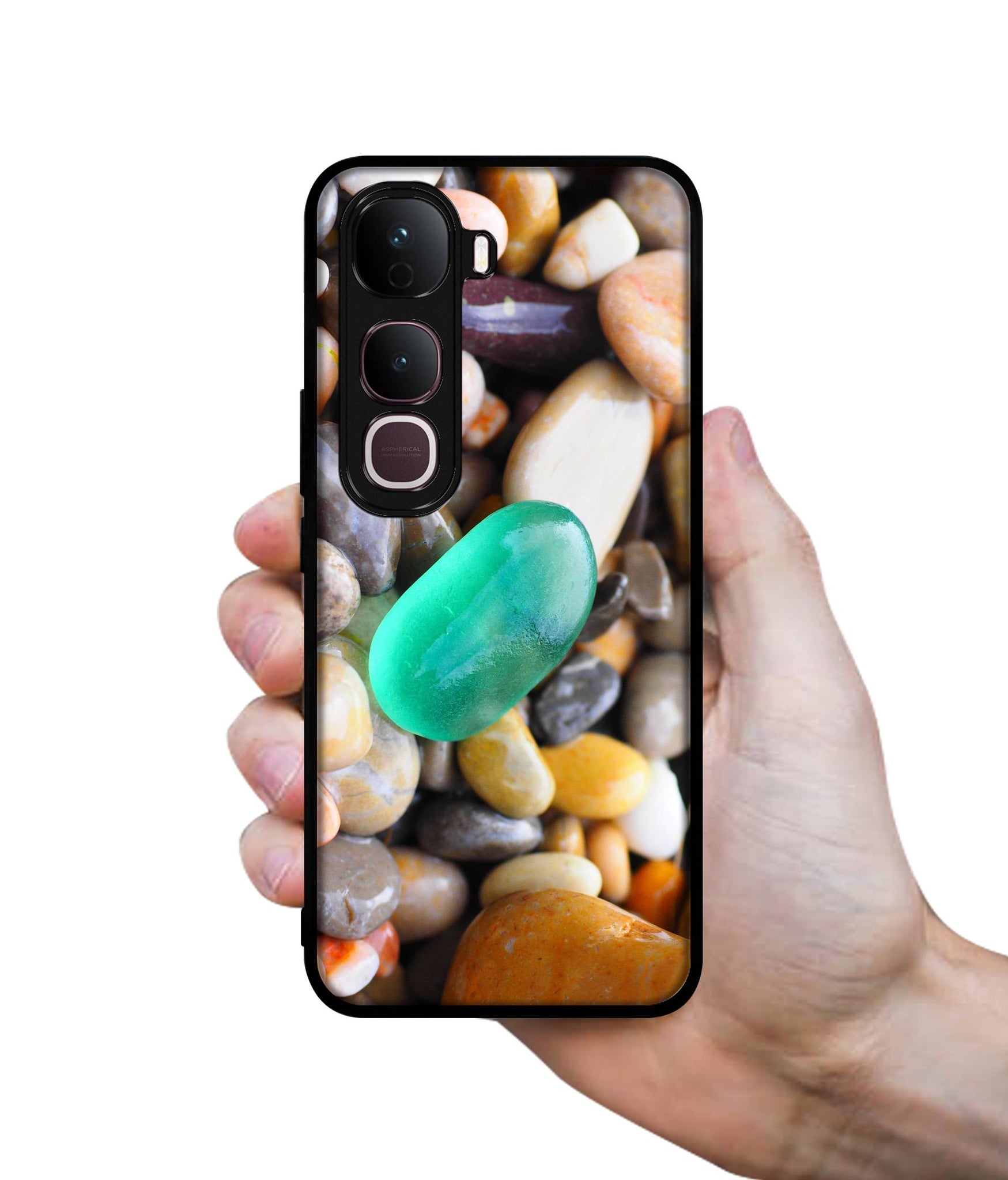 Sea Stones Designer 2D Printed Back Case Cover for Vivo Y400 Pro 5G