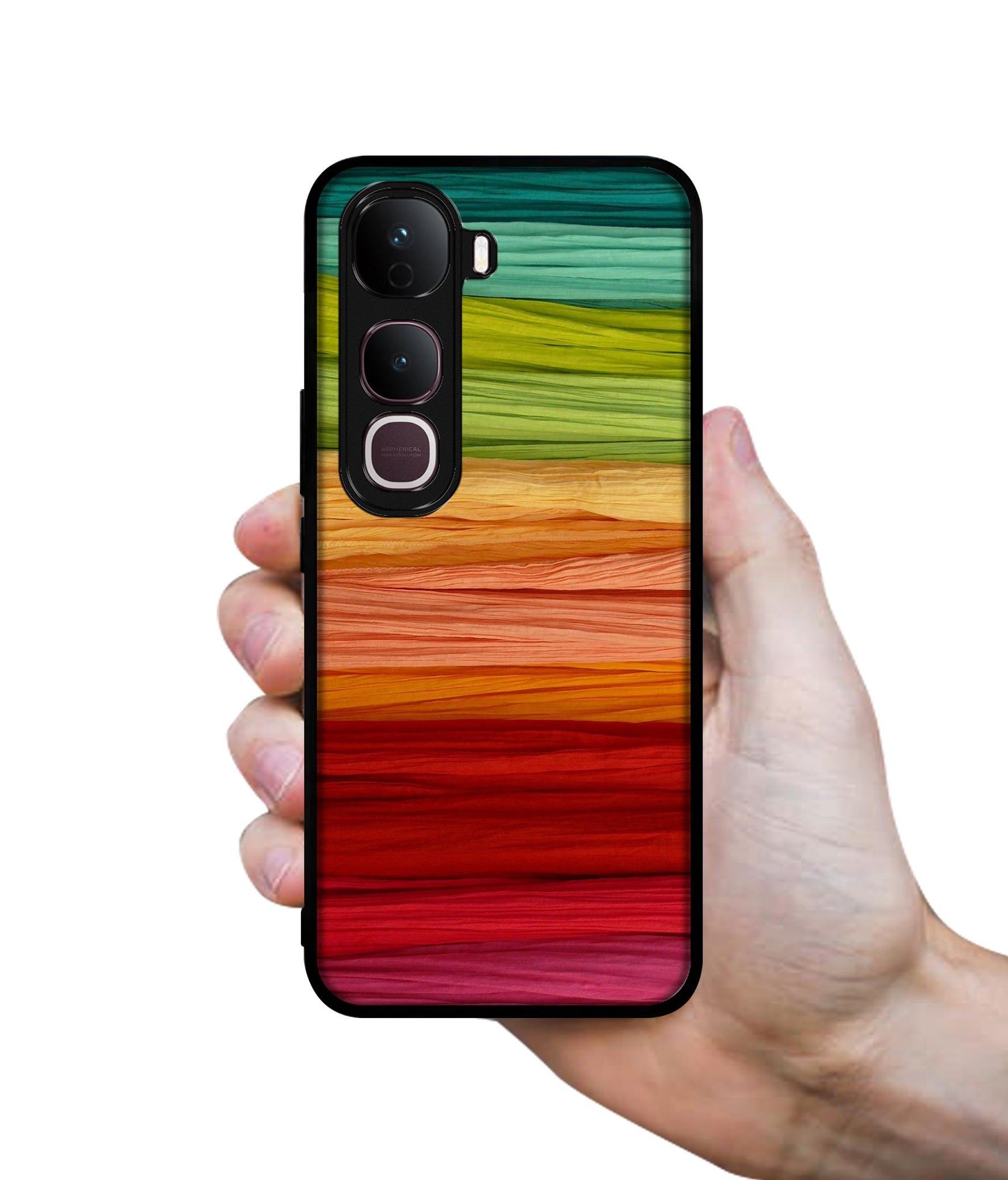 Colorful Thread Designer 2D Printed Back Case Cover for Vivo Y400 Pro 5G