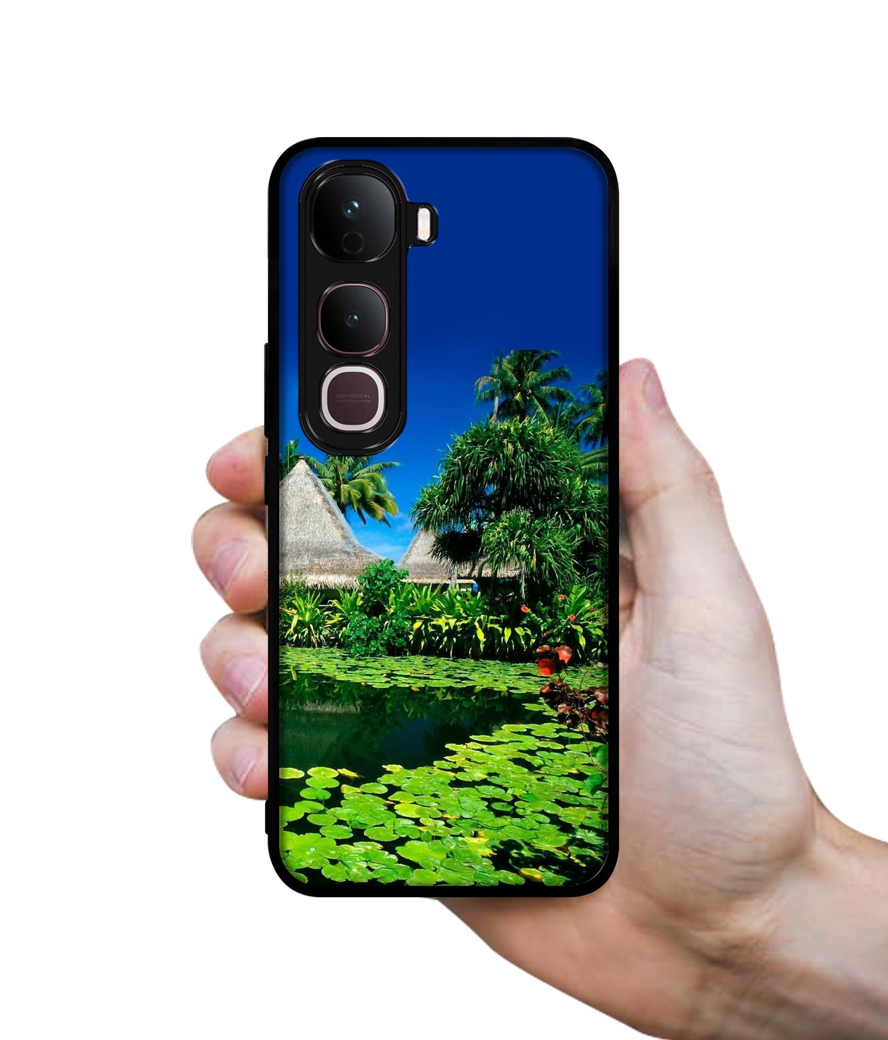 Tropics Water Designer 2D Printed Back Case Cover for Vivo Y400 Pro 5G