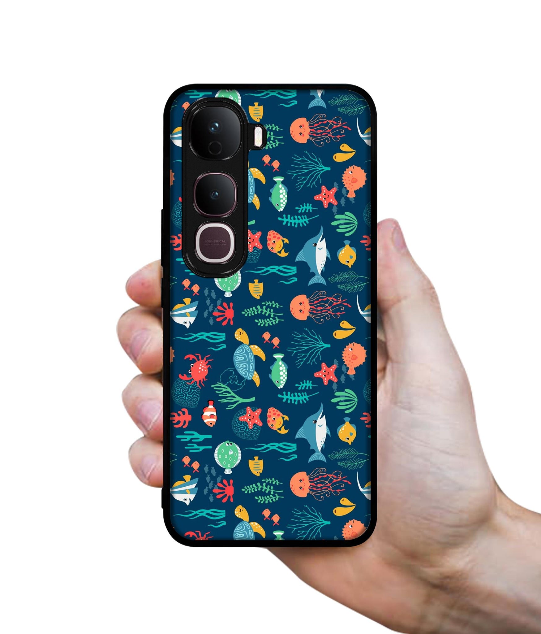 Aquarium Texture Designer 2D Printed Back Case Cover for Vivo Y400 Pro 5G