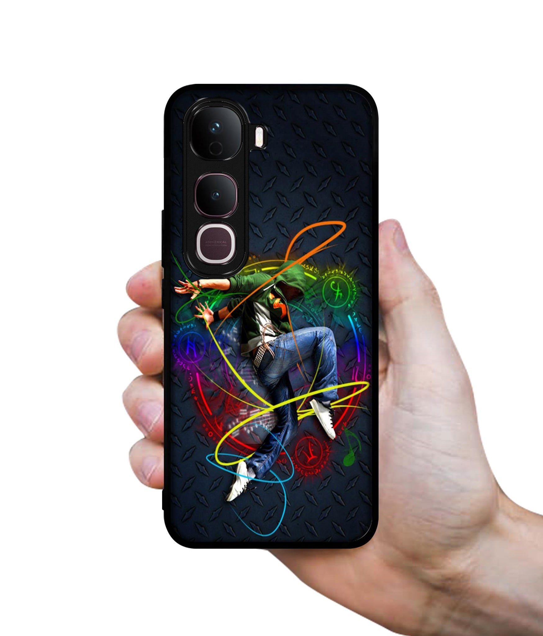 Boy With Music Designer 2D Printed Back Case Cover for Vivo Y400 Pro 5G