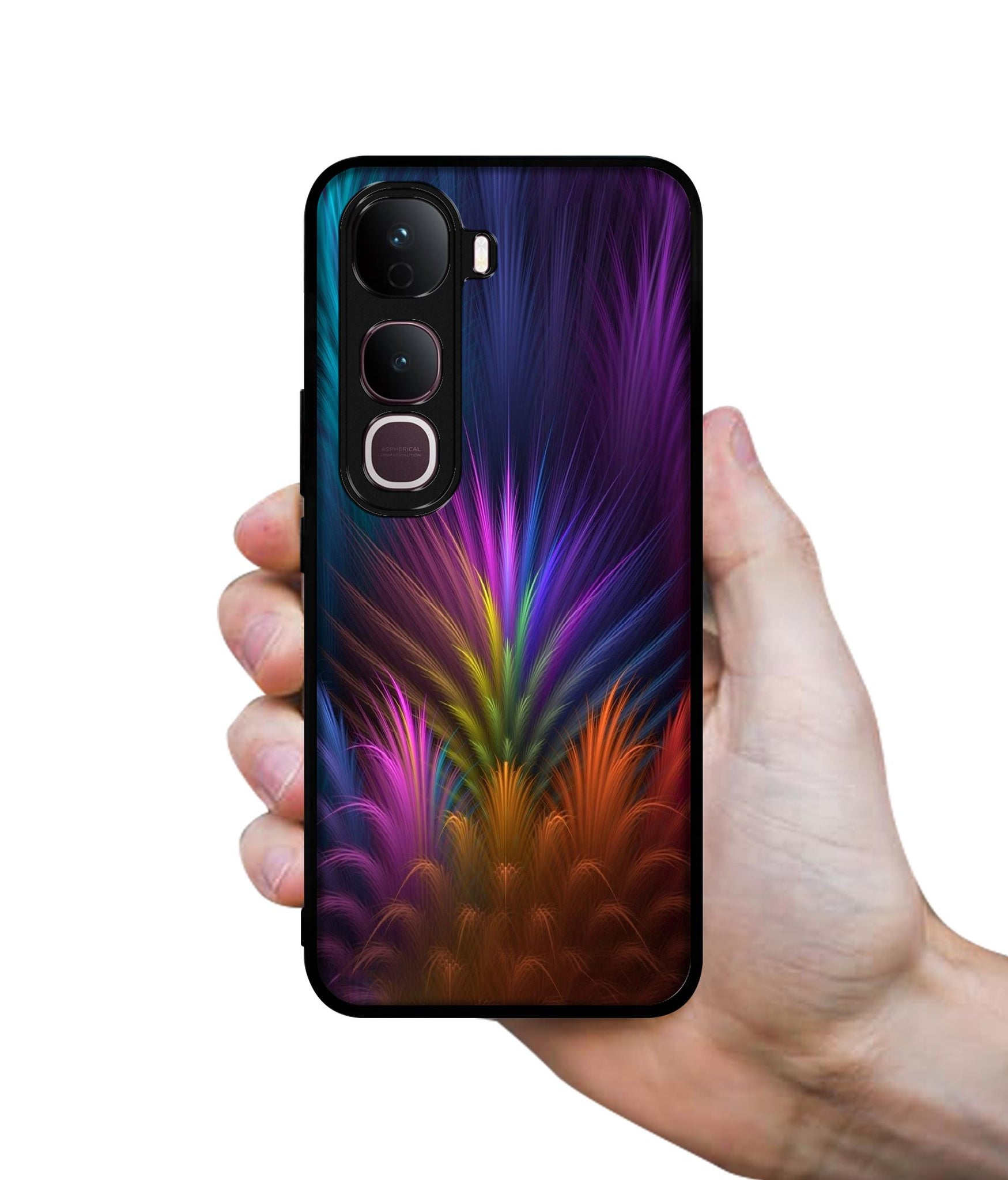 Multicoloured Designer 2D Printed Back Case Cover for Vivo Y400 Pro 5G