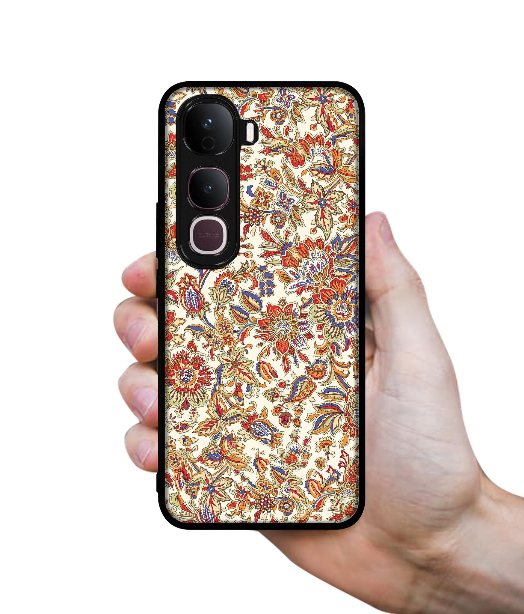 Floral Designer 2D Printed Back Case Cover for Vivo Y400 Pro 5G