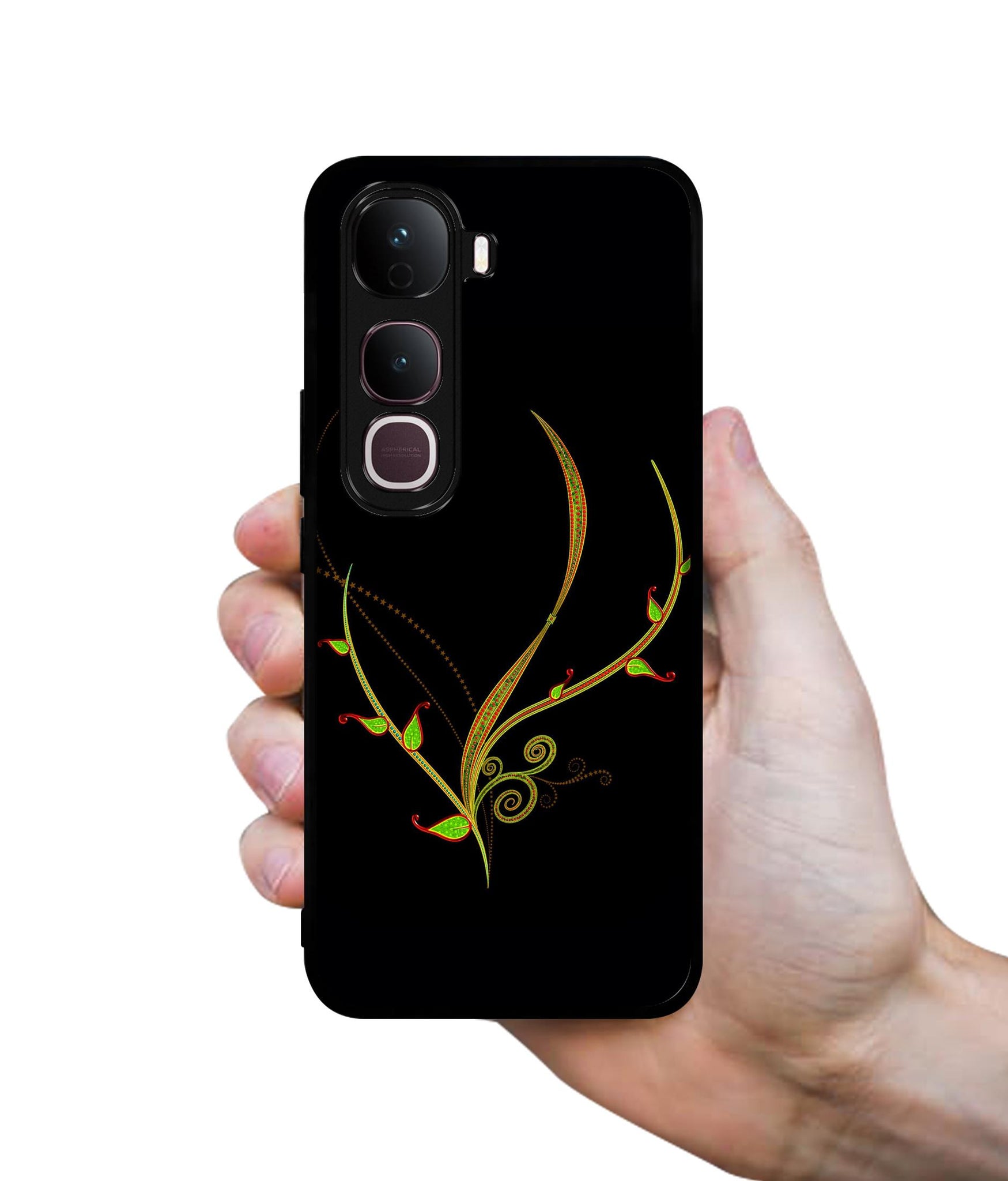 Yellow Pattern Designer 2D Printed Back Case Cover for Vivo Y400 Pro 5G