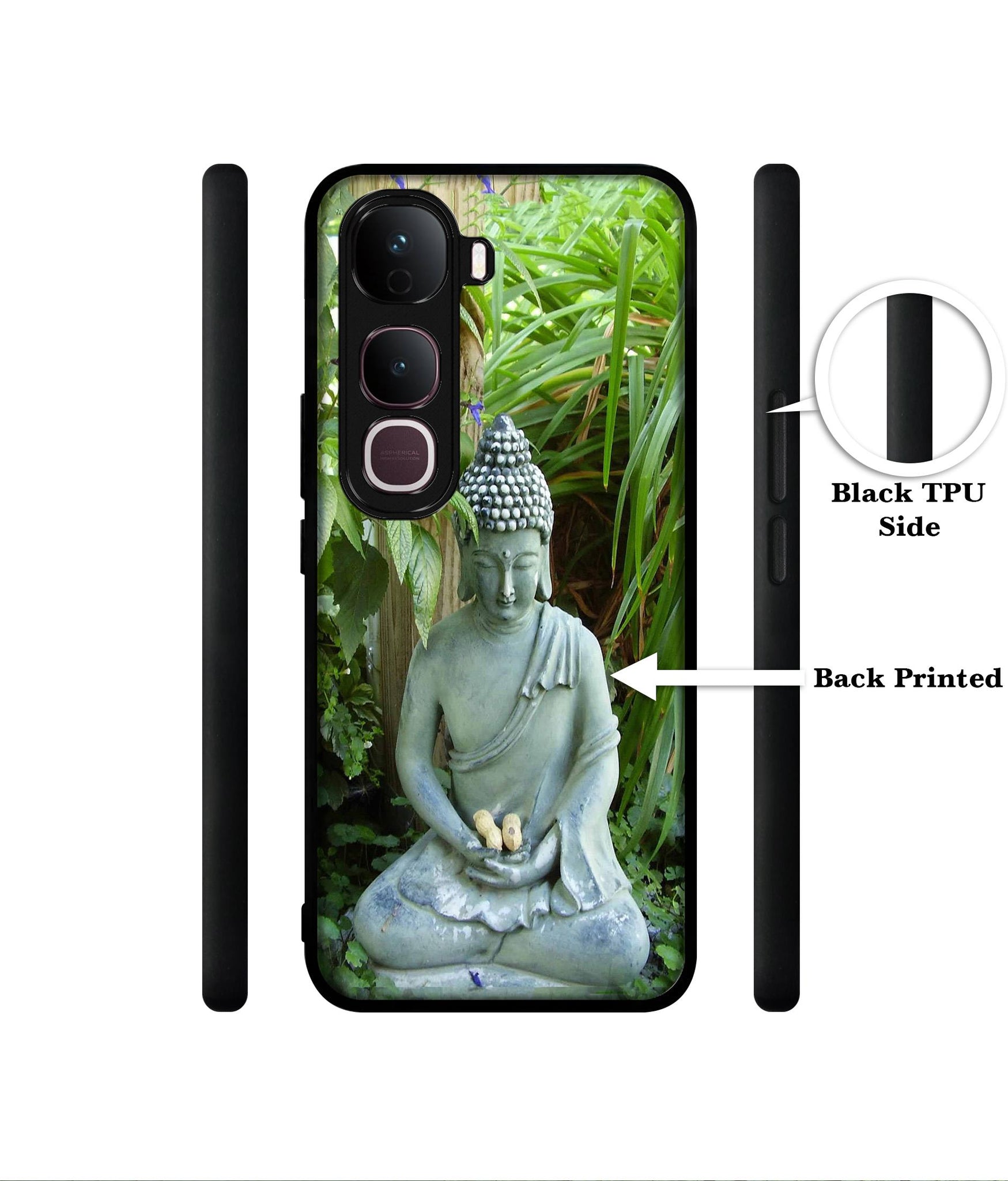Buddhism Designer 2D Printed Back Case Cover for Vivo Y400 Pro 5G