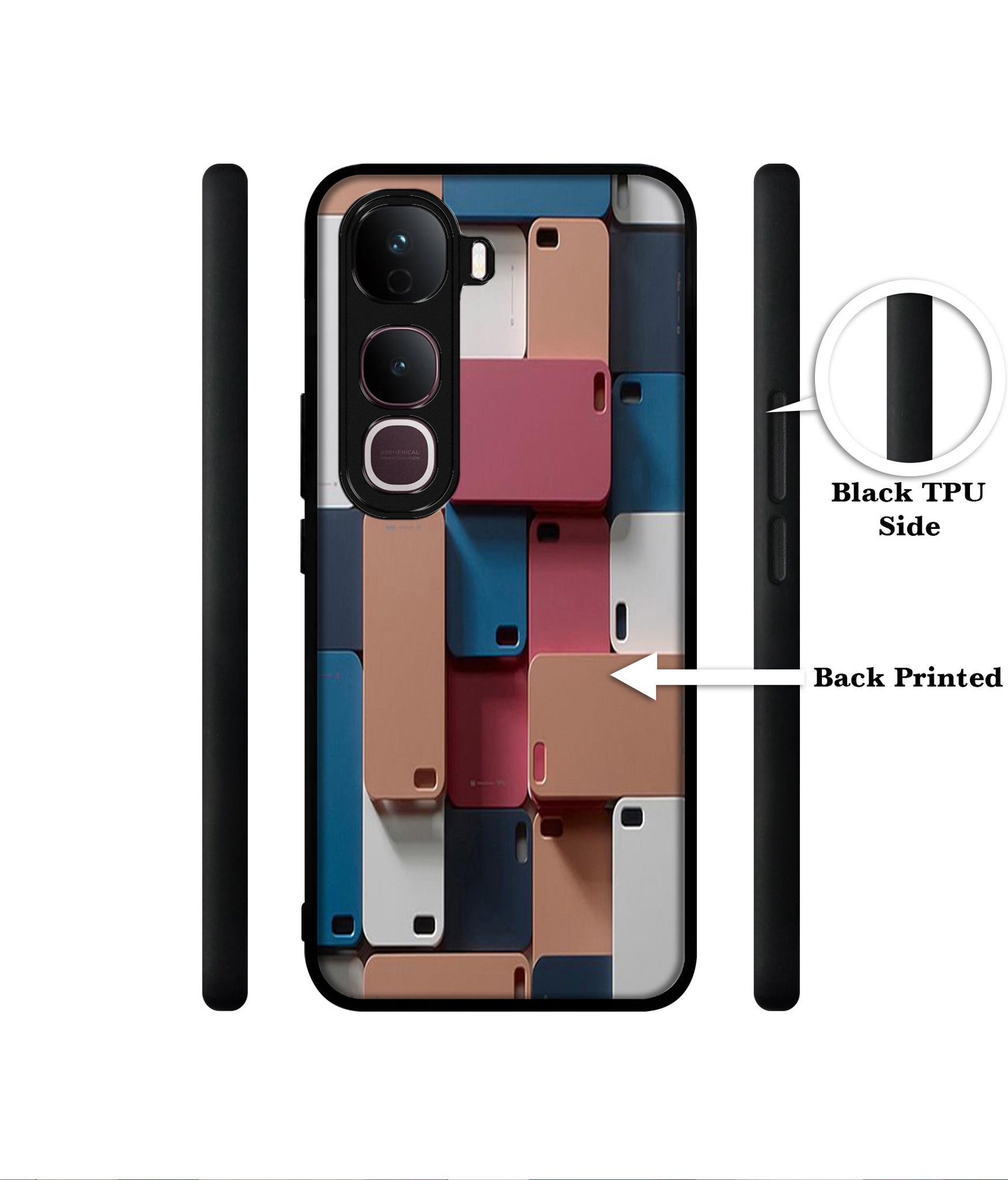 Mobile Cover Designer 2D Printed Back Case Cover for Vivo Y400 Pro 5G